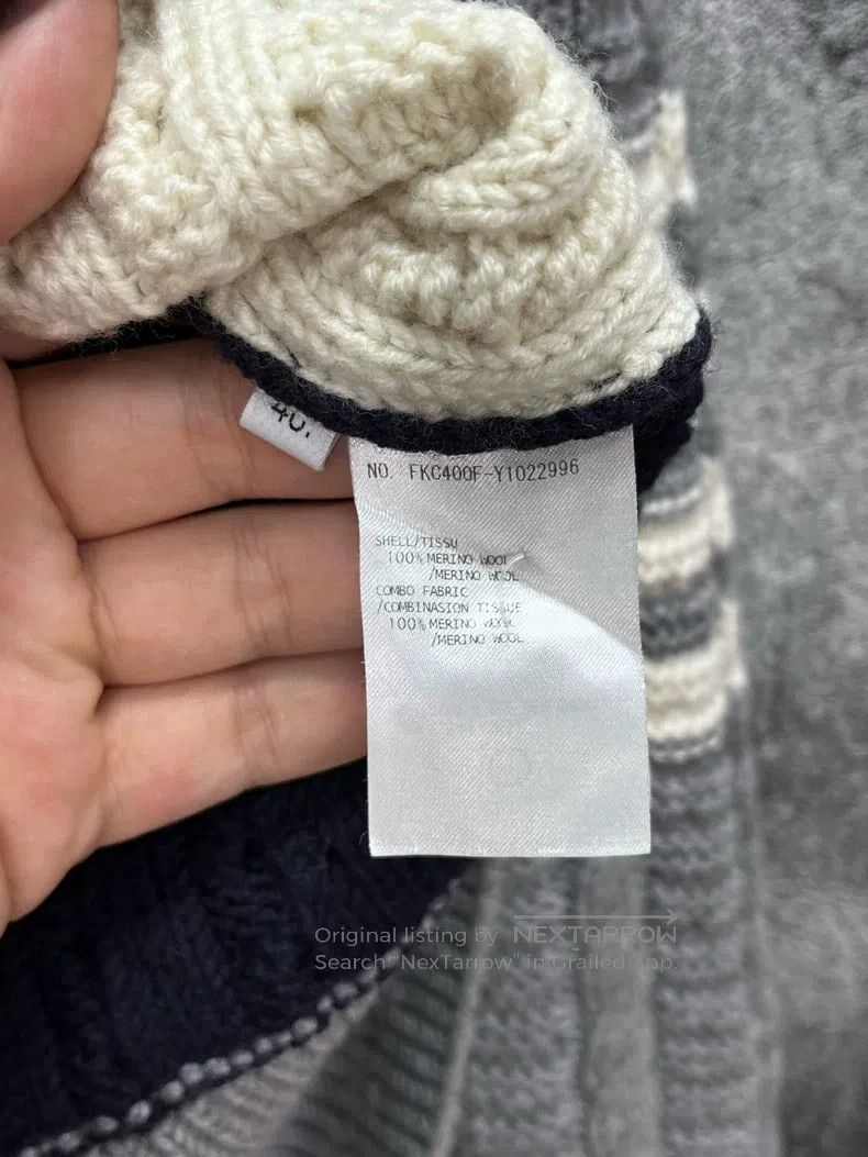 Thom Browne Thom Browne Color Block Striped Cardigan Jacket Size US XXS / EU 40 - 5 Thumbnail