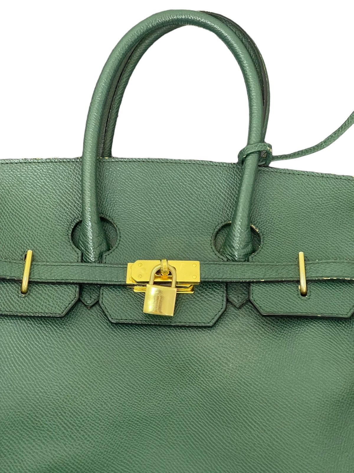 Japanese Brand Birkin Bag Leather Shufirst Like Hermes 3🟩 Size ONE SIZE - 10 Thumbnail