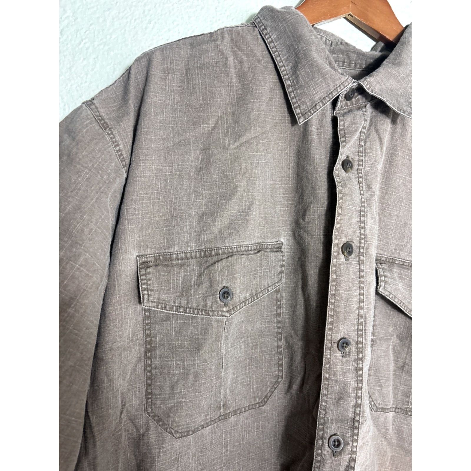 High Sierra VINTAGE High Sierra Mens XXL Short Sleeve Brown Cotton Shirt Size US XXL / EU 58 / 5 - 3 Thumbnail