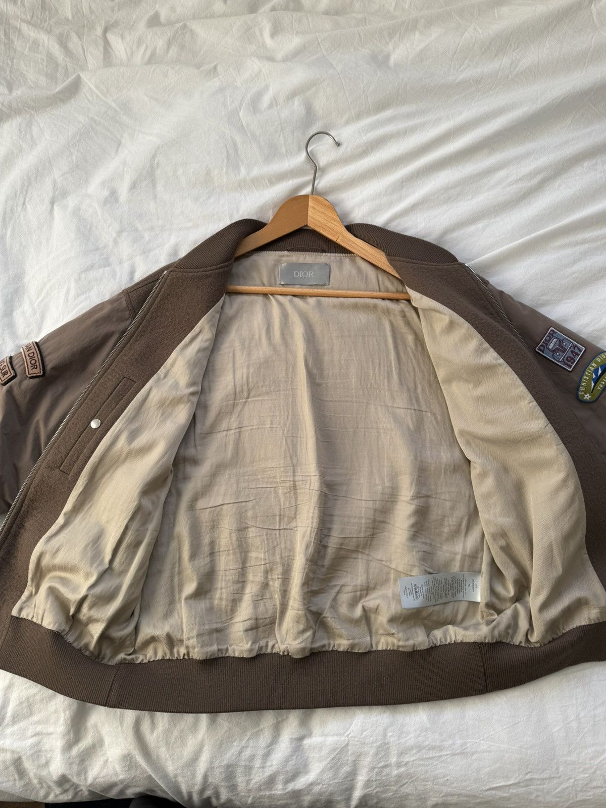 Dior Dior x Jack Kerouac Fall 22 Wool Patched Bomber Size US XXL / EU 58 / 5 - 12 Thumbnail