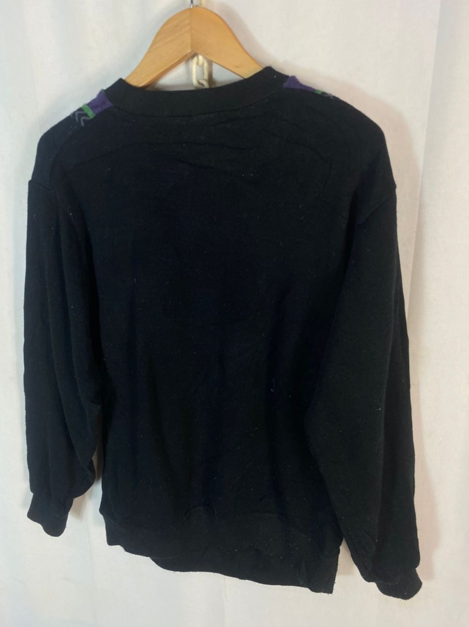 Japanese Brand × Vintage Vintage black bass knit sweatshirt Size US M / EU 48-50 / 2 - 7 Thumbnail
