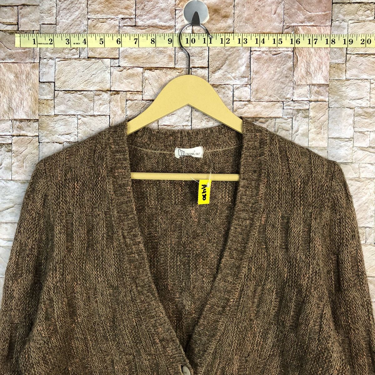 Vintage Original Knit mohair fur vintage jpn cardigan Knitwear #A420 Size US M / EU 48-50 / 2 - 4 Thumbnail