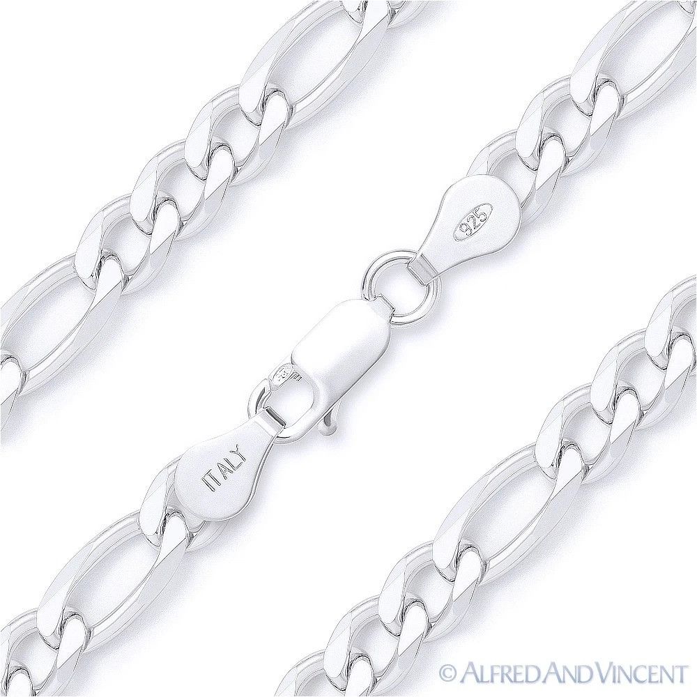 Other 3.7mm Figaro / Figaroa Link Italian Chain Bracelet 9" Size ONE SIZE - 1 Thumbnail