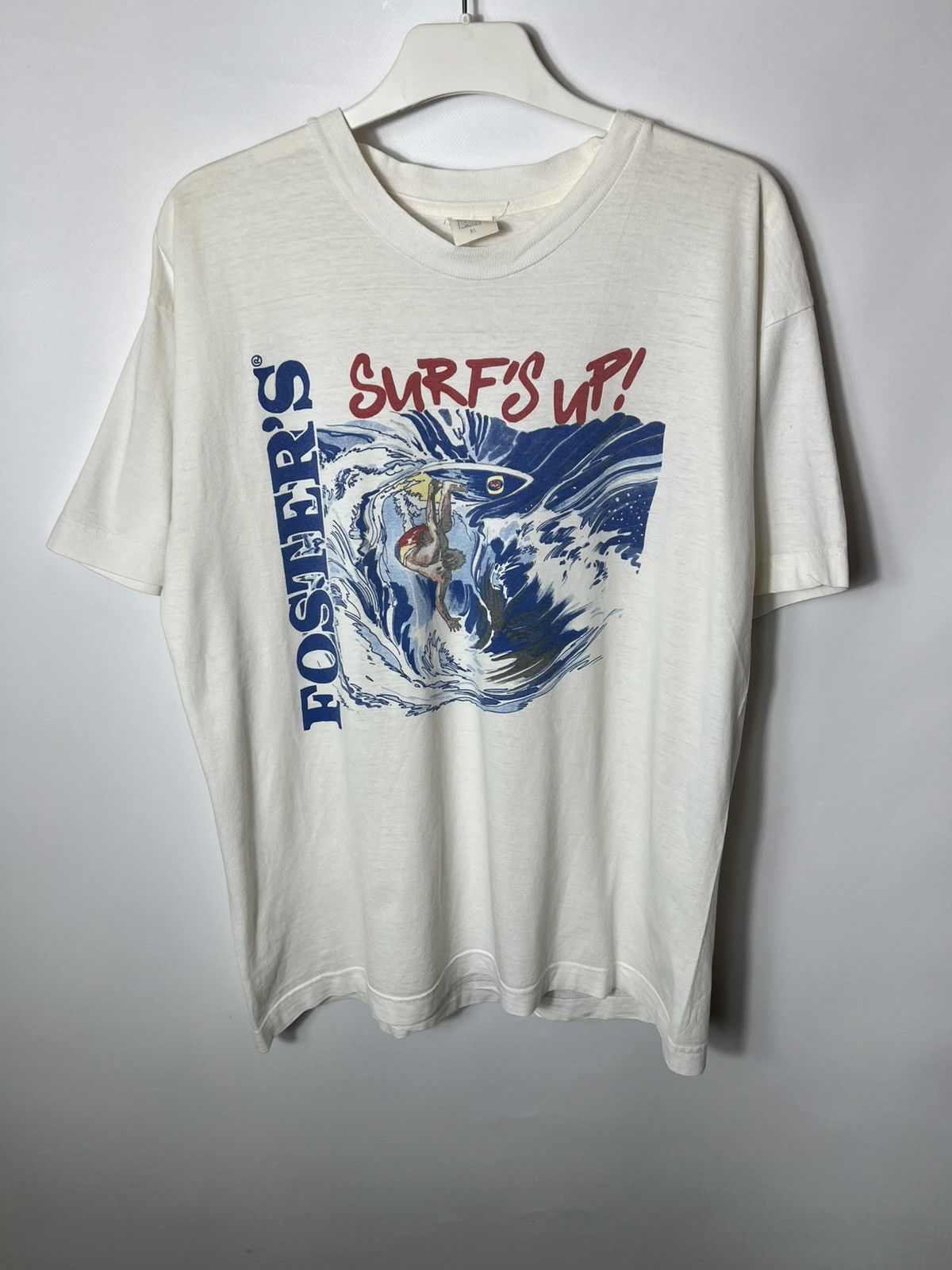 Vintage Vintage streetwear y2k Foster’s Surf’s Up T-shirt Size US XL / EU 56 / 4 - 1 Thumbnail