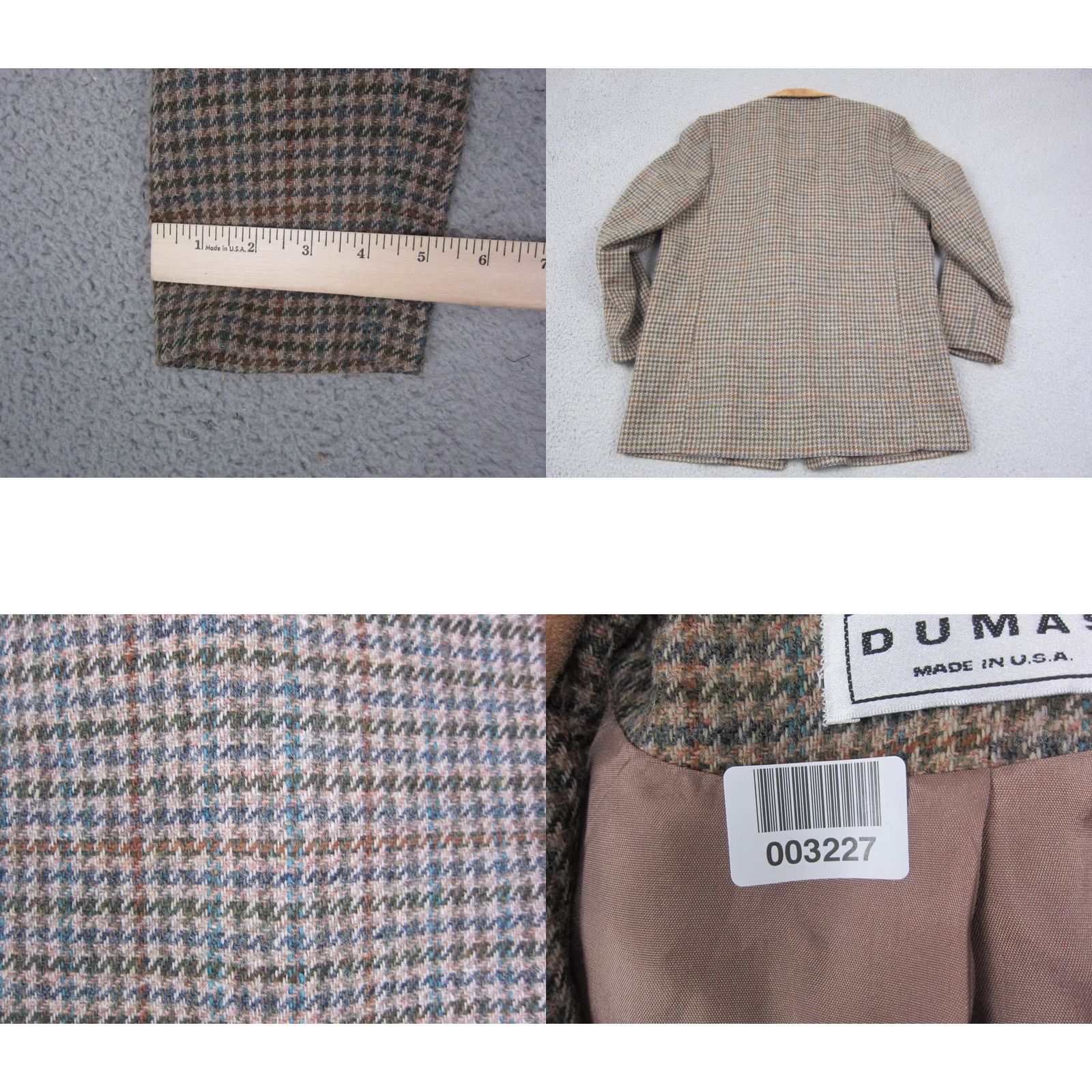 Eddie Bauer VINTAGE Eddie Bauer Jacket Womens 40 Large Brown Herringbone Tweed Blazer 90s USA Made Size L / US 10 / IT 46 - 9 Thumbnail