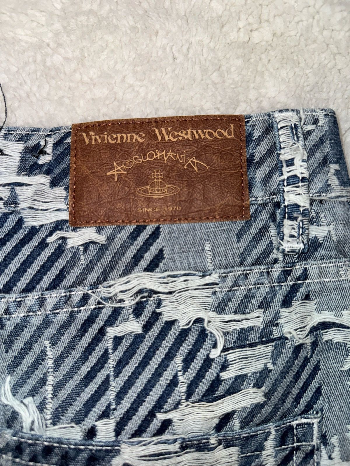 Vivienne Westwood Vivienne Westwood Asymmetrical Crash Denim Size US 33 - 3 Thumbnail