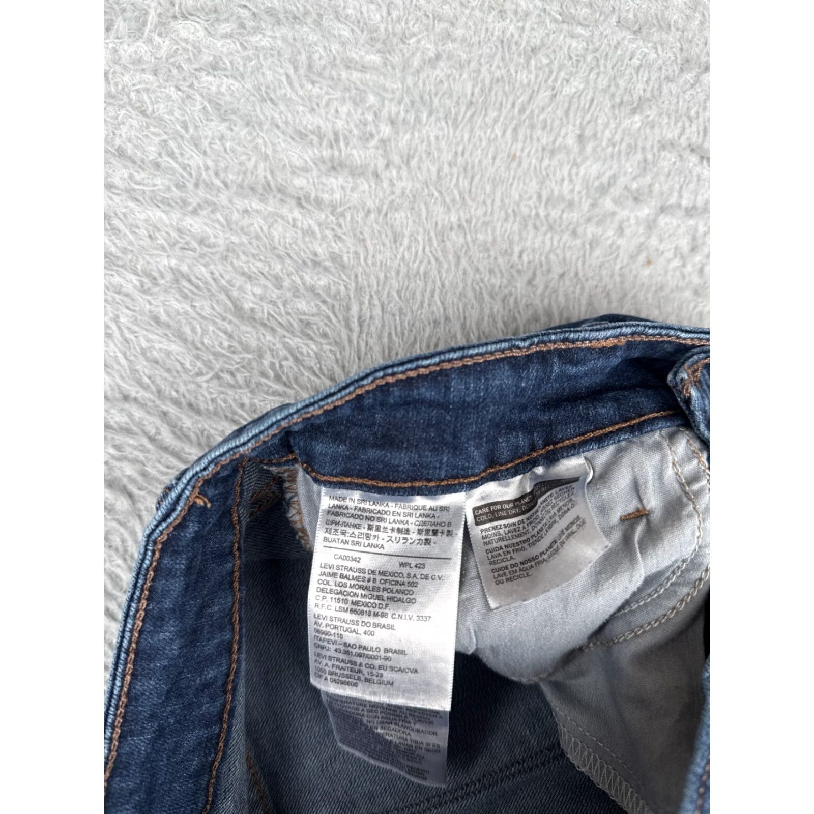 Levi's Levis Jeans Women 26 Blue Denim Cotton 26x29 Demi Curve Modern Rise Straight Leg Size 26" / US 2 / IT 38 - 7 Thumbnail