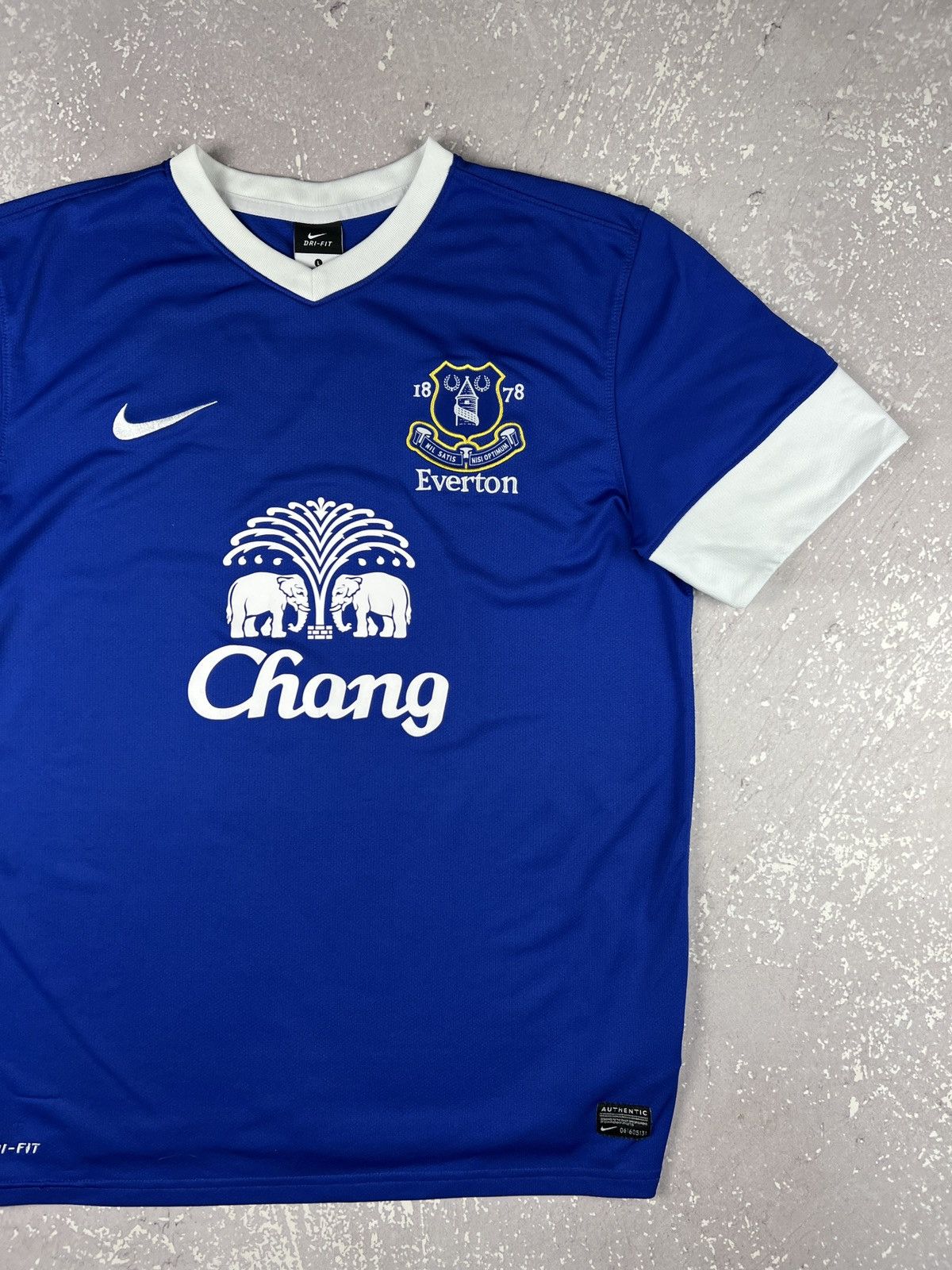 Nike 2012-2013 FC Everton Nike Home Soccer Jersey Kit Mens L Size US L / EU 52-54 / 3 - 2 Thumbnail