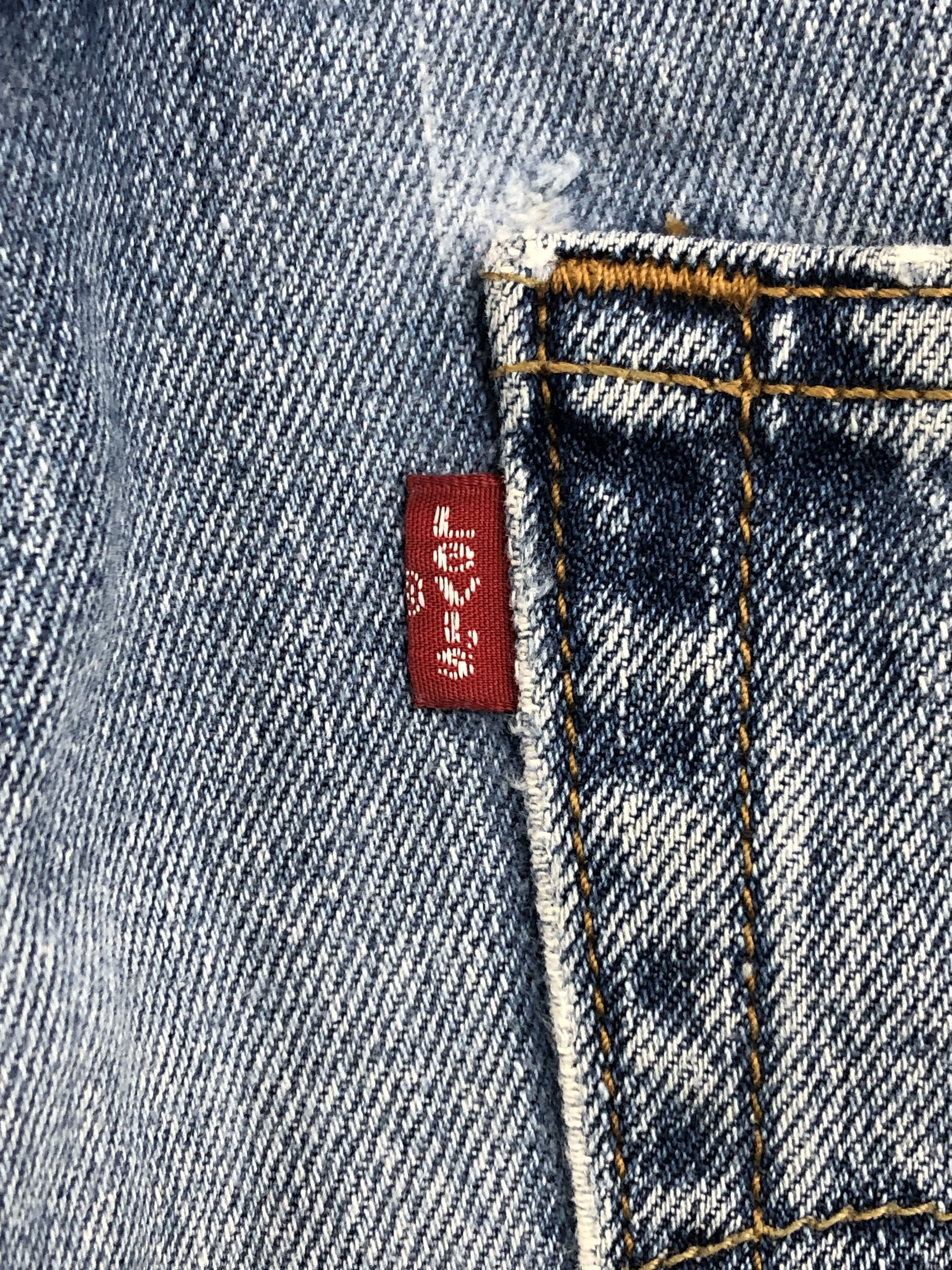 Levi's × Vintage Disressed Vintage Levis 501 Faded Blue Jeans Size US 28 / EU 44 - 6 Thumbnail