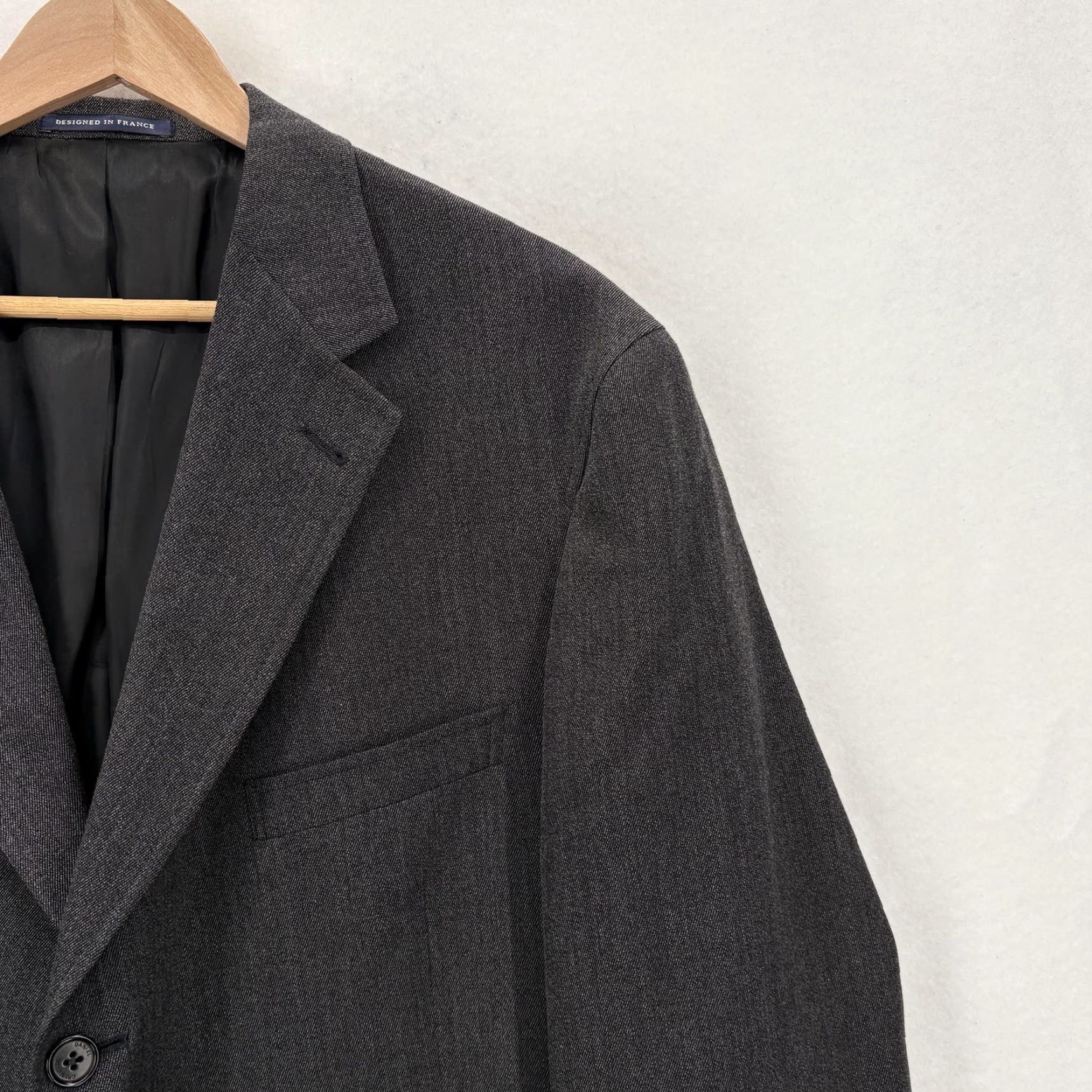 Cremieux Daniel Cremieux Blazer Mens 46R Gray Pure Wool Loro Piana Sport Coat Jacket Size 46R - 2 Thumbnail