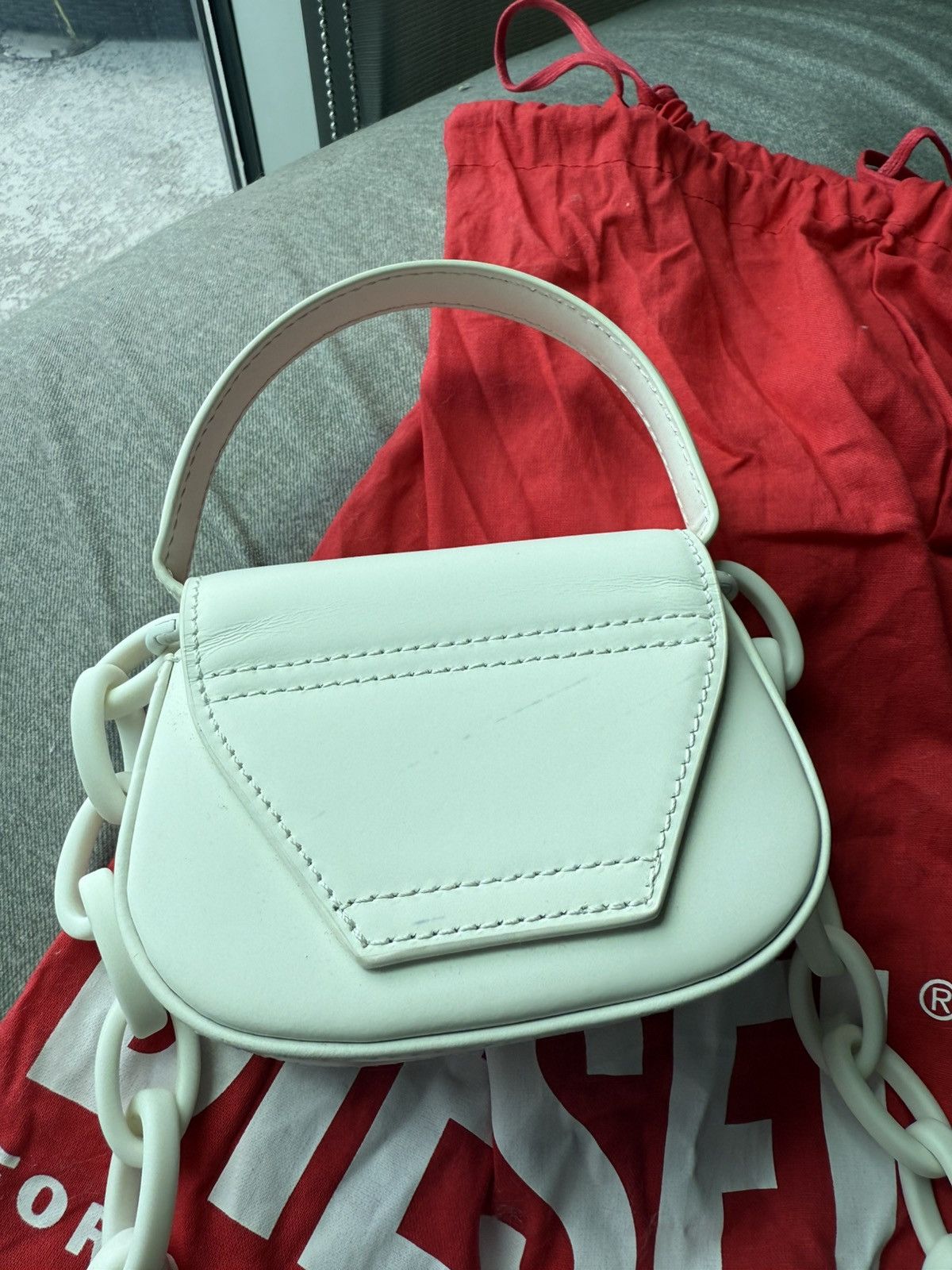 Diesel Off white mini diesel 1dr bag Size ONE SIZE - 5 Thumbnail