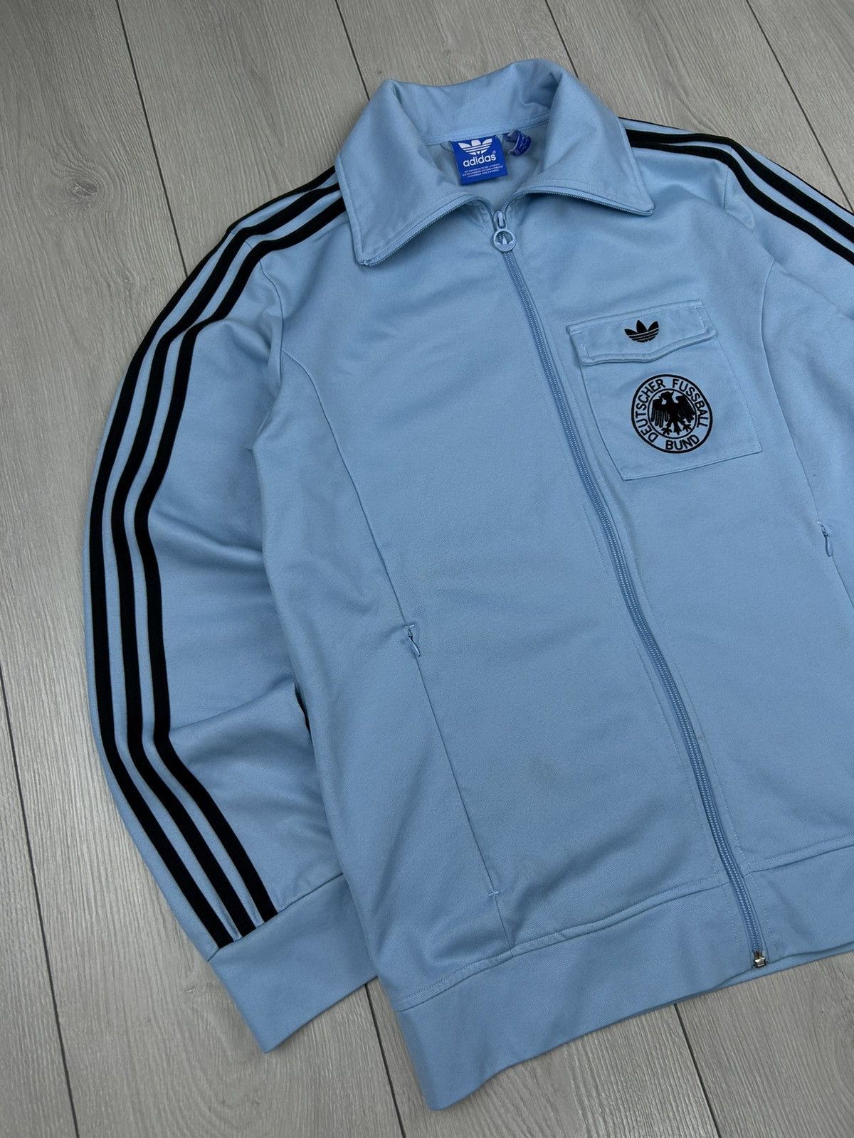 Adidas Adidas Original Deutscher Football Zip track Jacket Size L Size US L / EU 52-54 / 3 - 3 Thumbnail