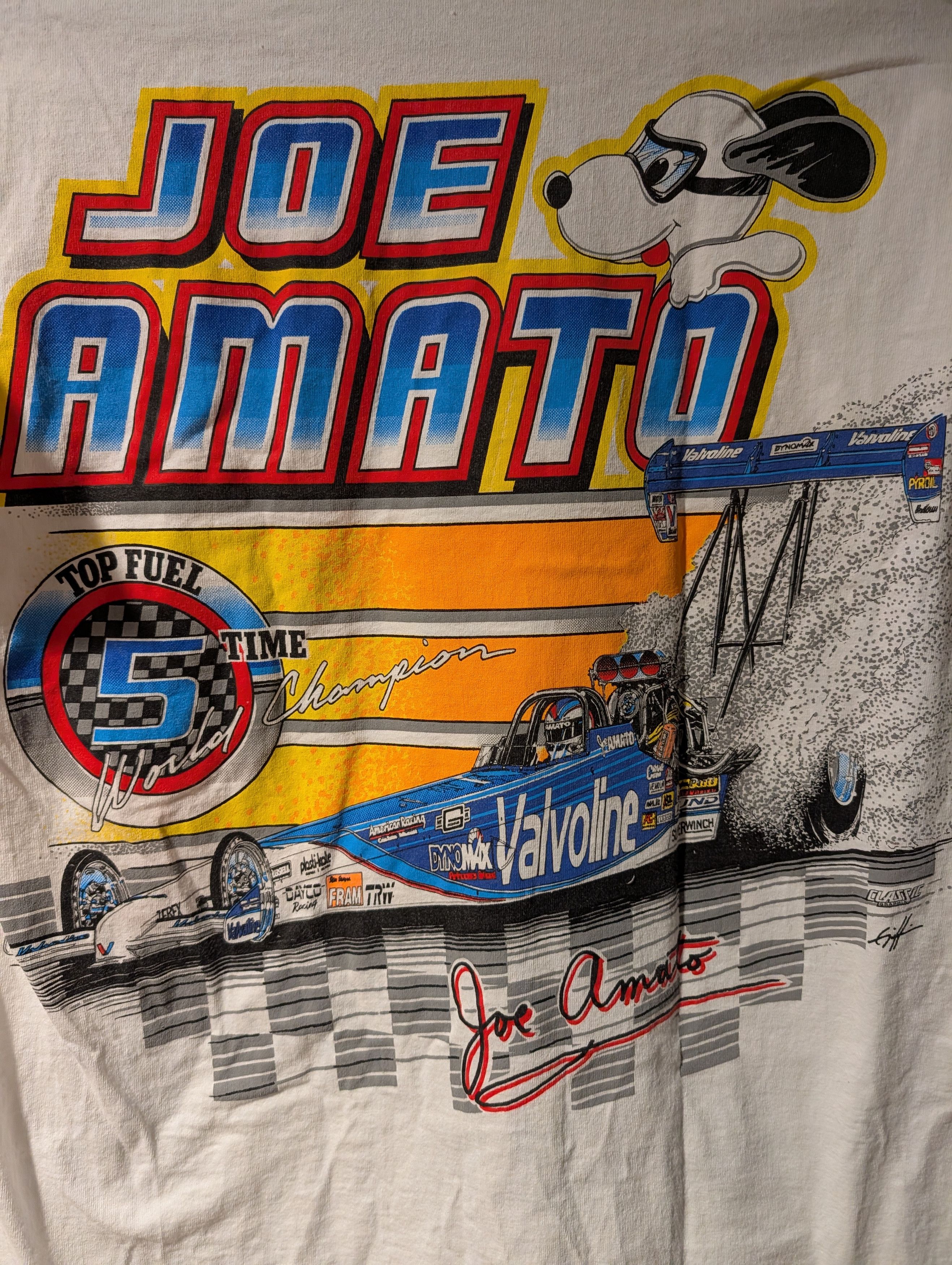 NASCAR Vintage 1995 Joe Amato Nascar Chase Authentic Racing T-Shirt Size US L / EU 52-54 / 3 - 6 Thumbnail