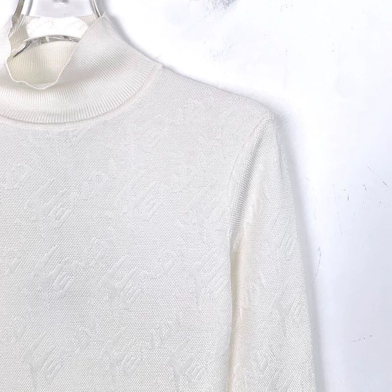 Fendi Fendi White Logo Long Sleeve Dress Size US S / EU 44-46 / 1 - 3 Thumbnail