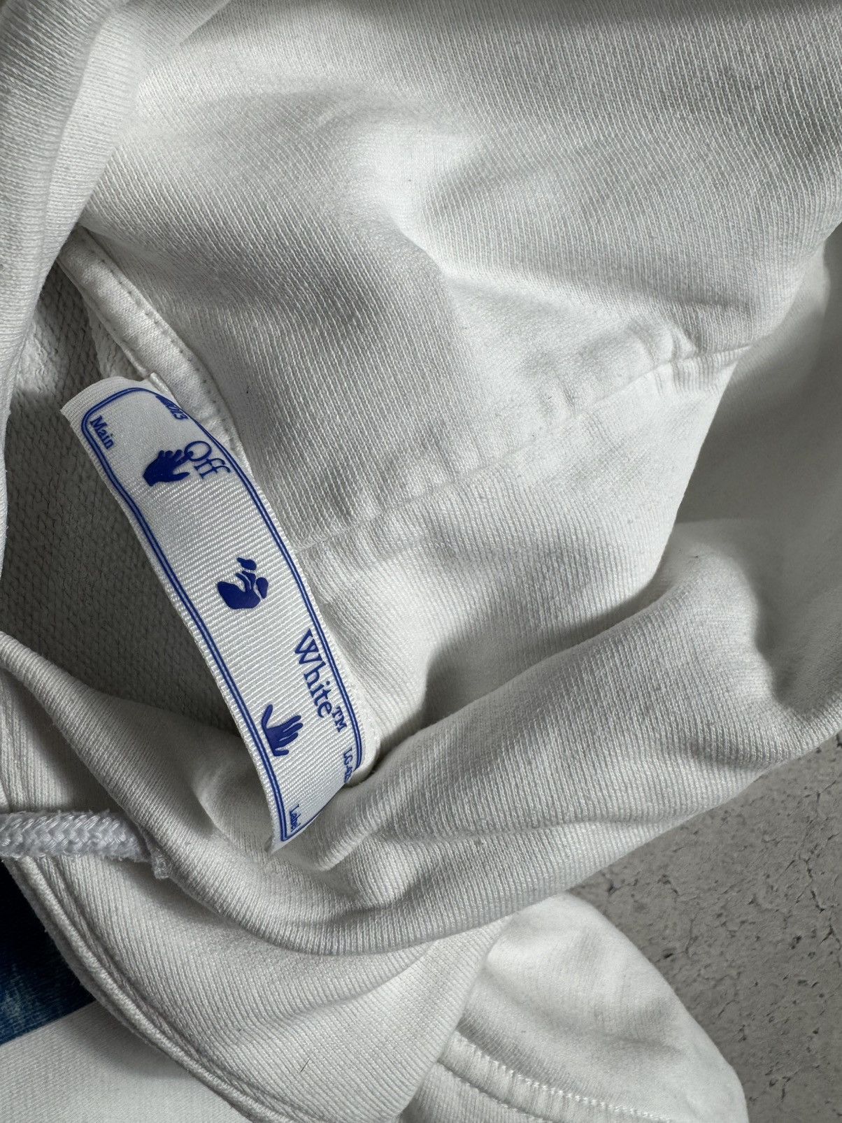 Off-White Off-White Mona Lisa Luxury Big Logo Hoodie White Size XS Size US XS / EU 42 / 0 - 8 Thumbnail