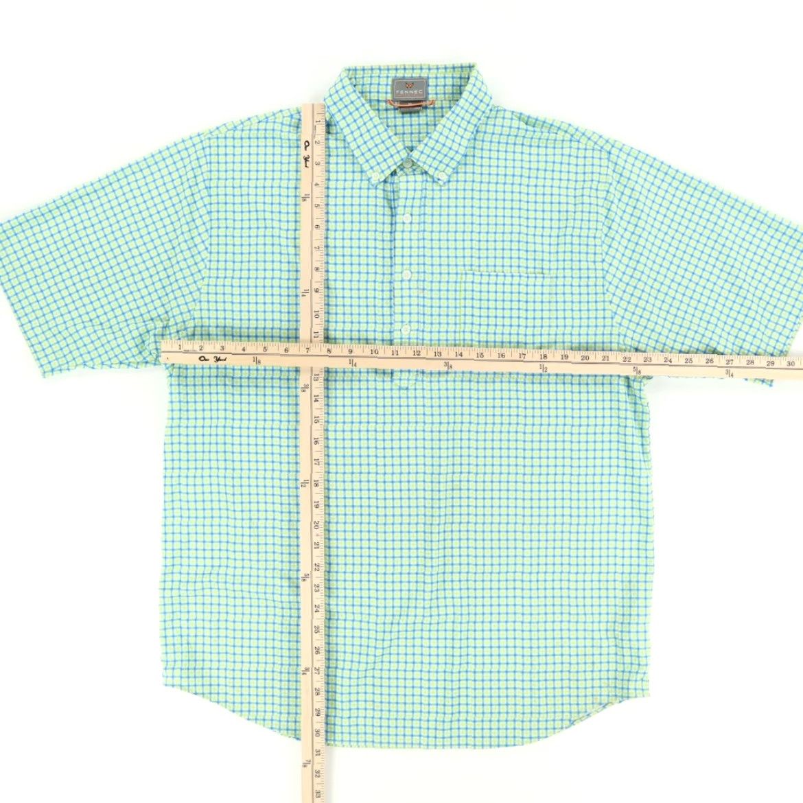 Vintage **Fennec Brookside Sport Green Men's XL Gingham Polo Shirt** User: **Fennec Brookside Sport Green Men's XL Gingham Polo Shirt** Size US XL / EU 56 / 4 - 3 Thumbnail