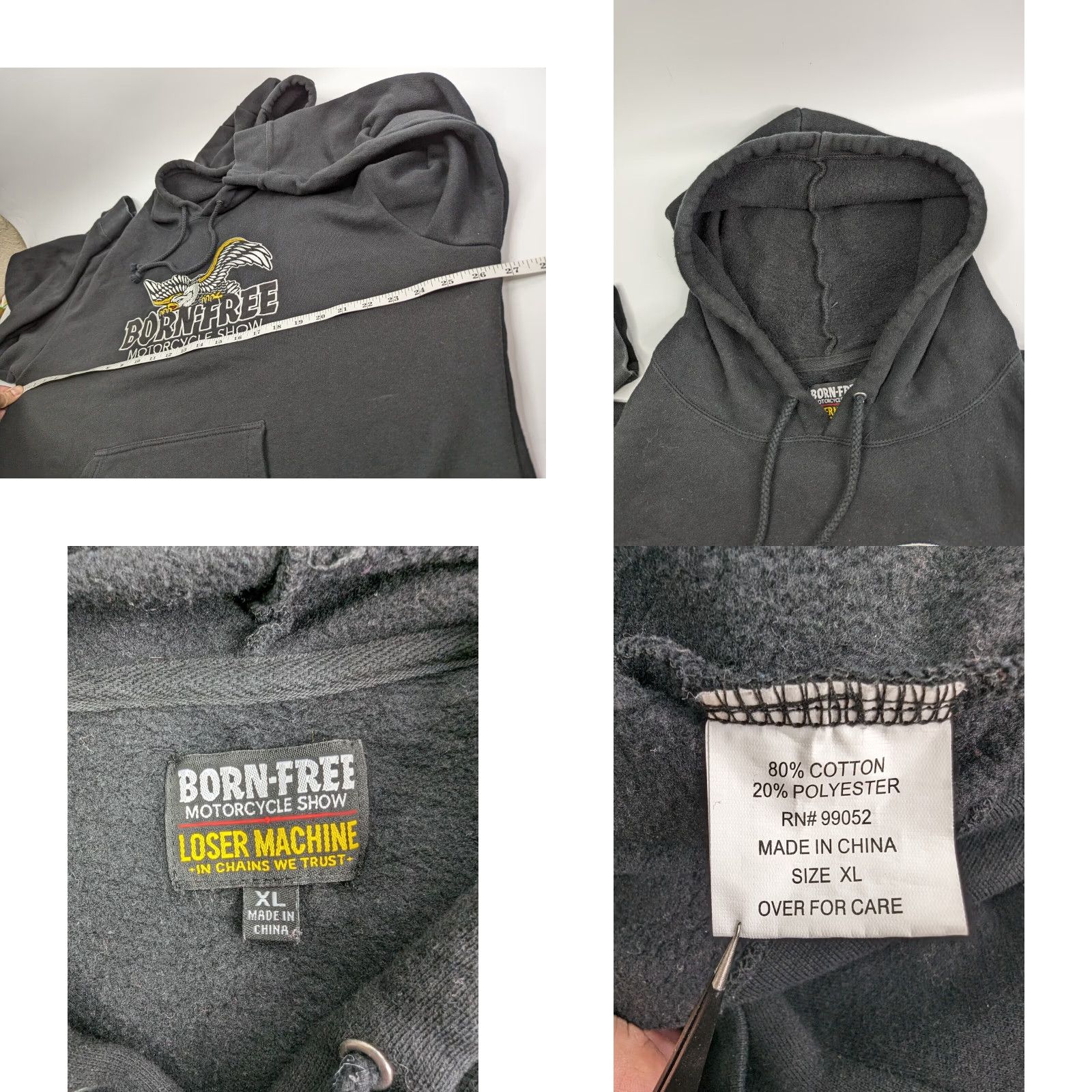 Born Born Free Motorcycle Show x Loser Machine Glory Born Hoodie Size US XL / EU 56 / 4 - 8 Thumbnail