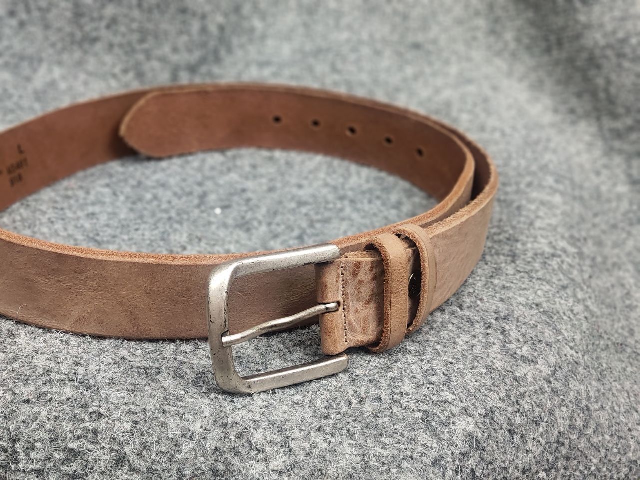 Timberland Timberland Beige Real Leather Minimalist Belt Vintage Style Size ONE SIZE - 3 Thumbnail