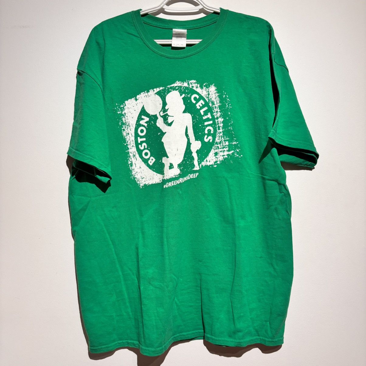 NBA Boston Celtics #GreenRunsDeep T-Shirt Game TD Garden 2014 Size US XL / EU 56 / 4 - 1 Thumbnail