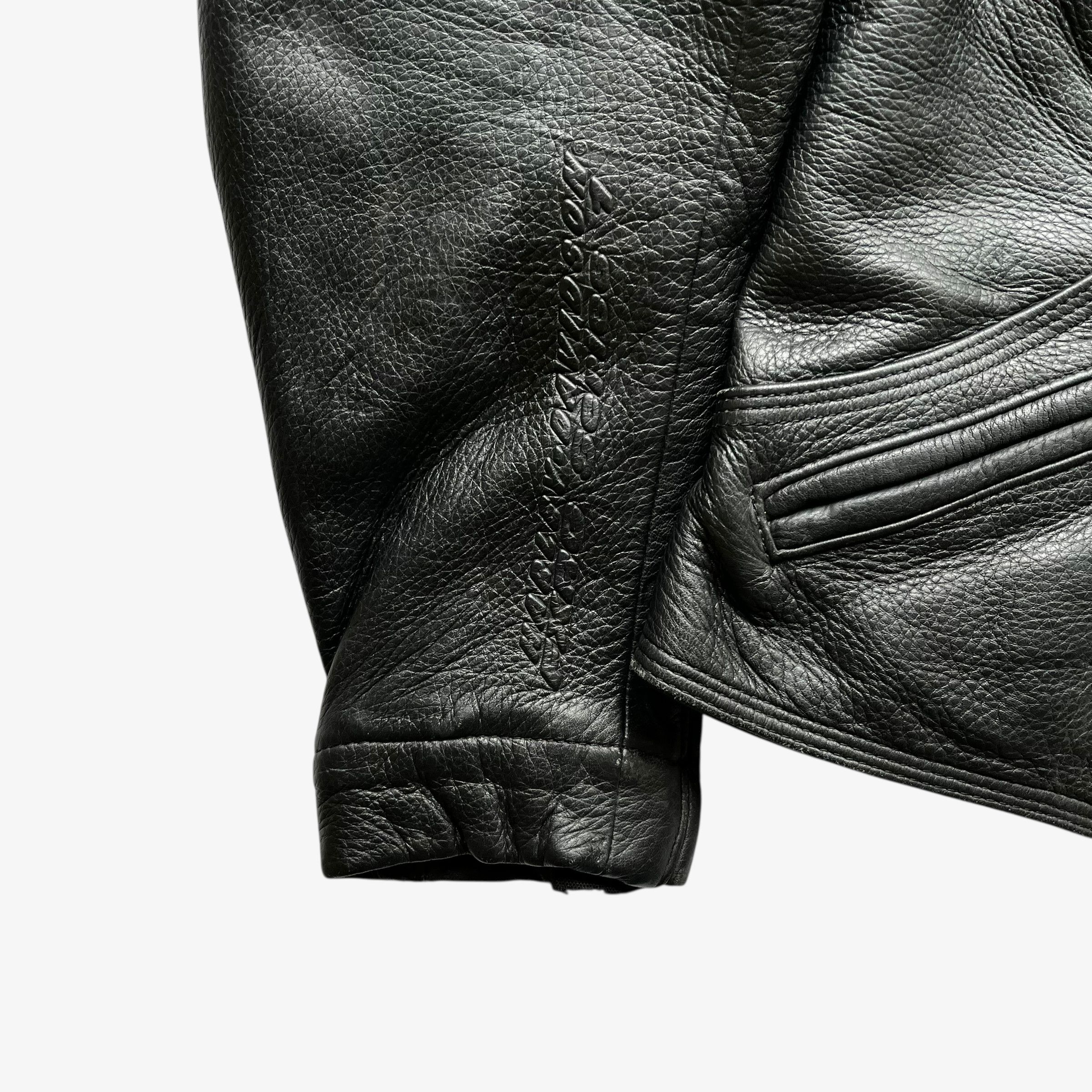 Harley Davidson Vintage Y2K Women's Harley Davidson Leather Biker Jacket Size S / US 4 / IT 40 - 6 Thumbnail
