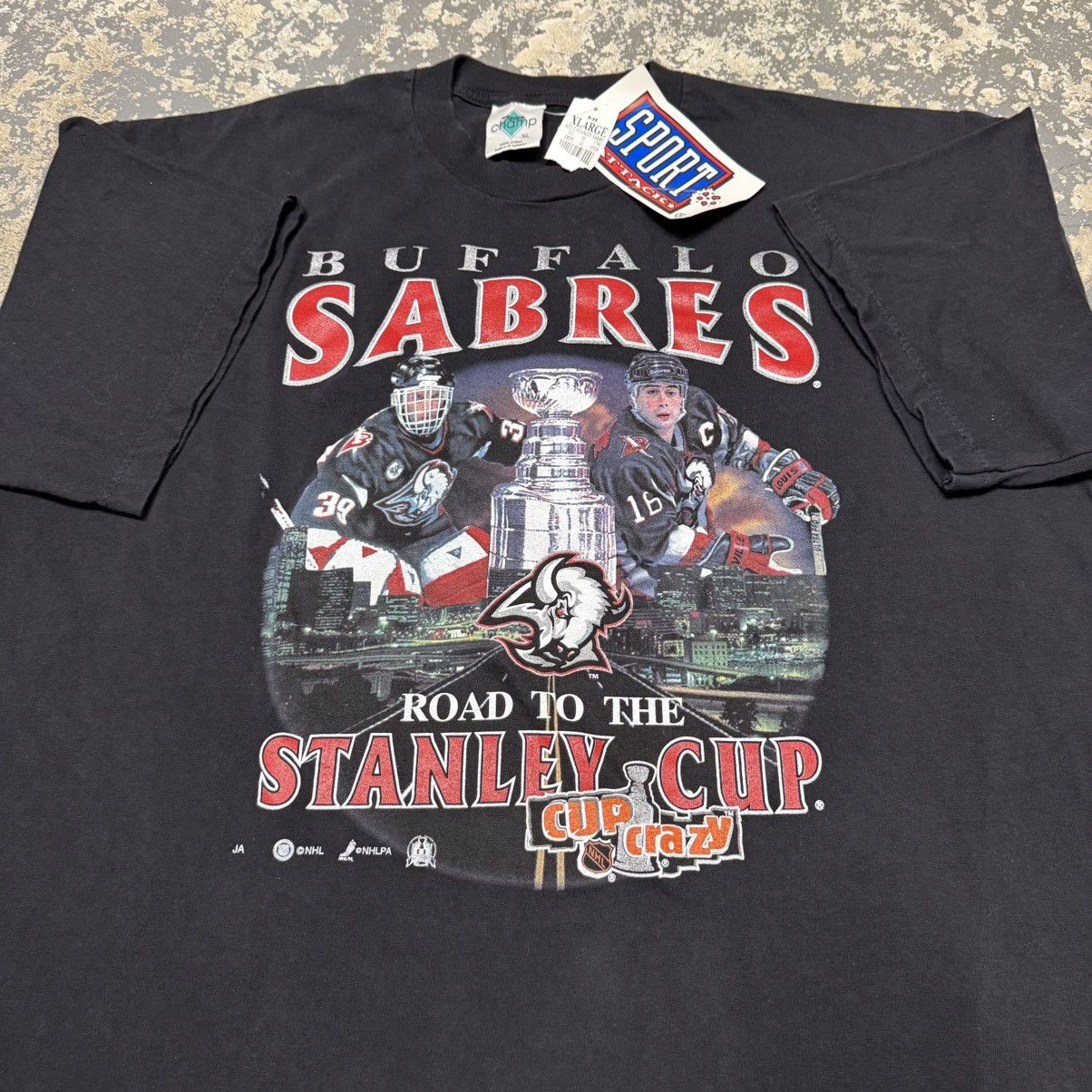 NHL Vintage Buffalo Sabres Road To Stanley Cup NHL Hasek peca Size US XL / EU 56 / 4 - 3 Thumbnail