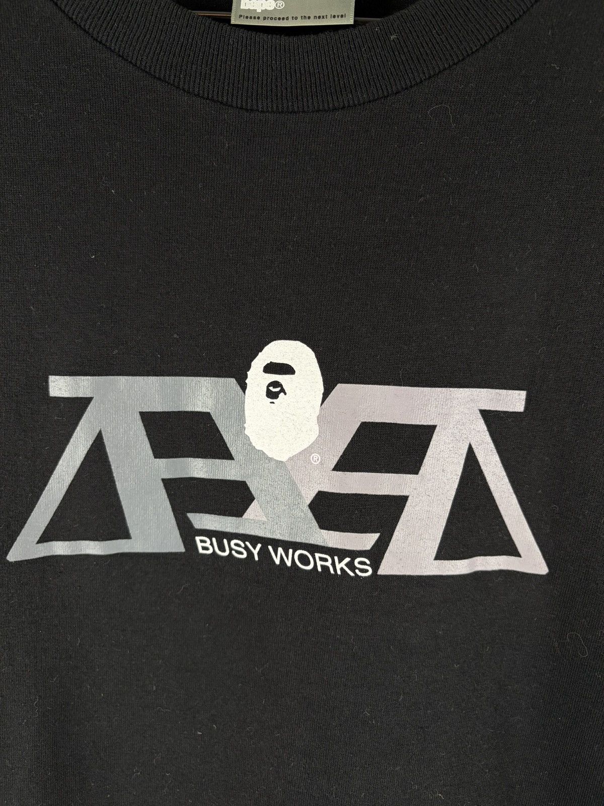 Bape Bape Logo Print L/S Tee Size US M / EU 48-50 / 2 - 3 Thumbnail