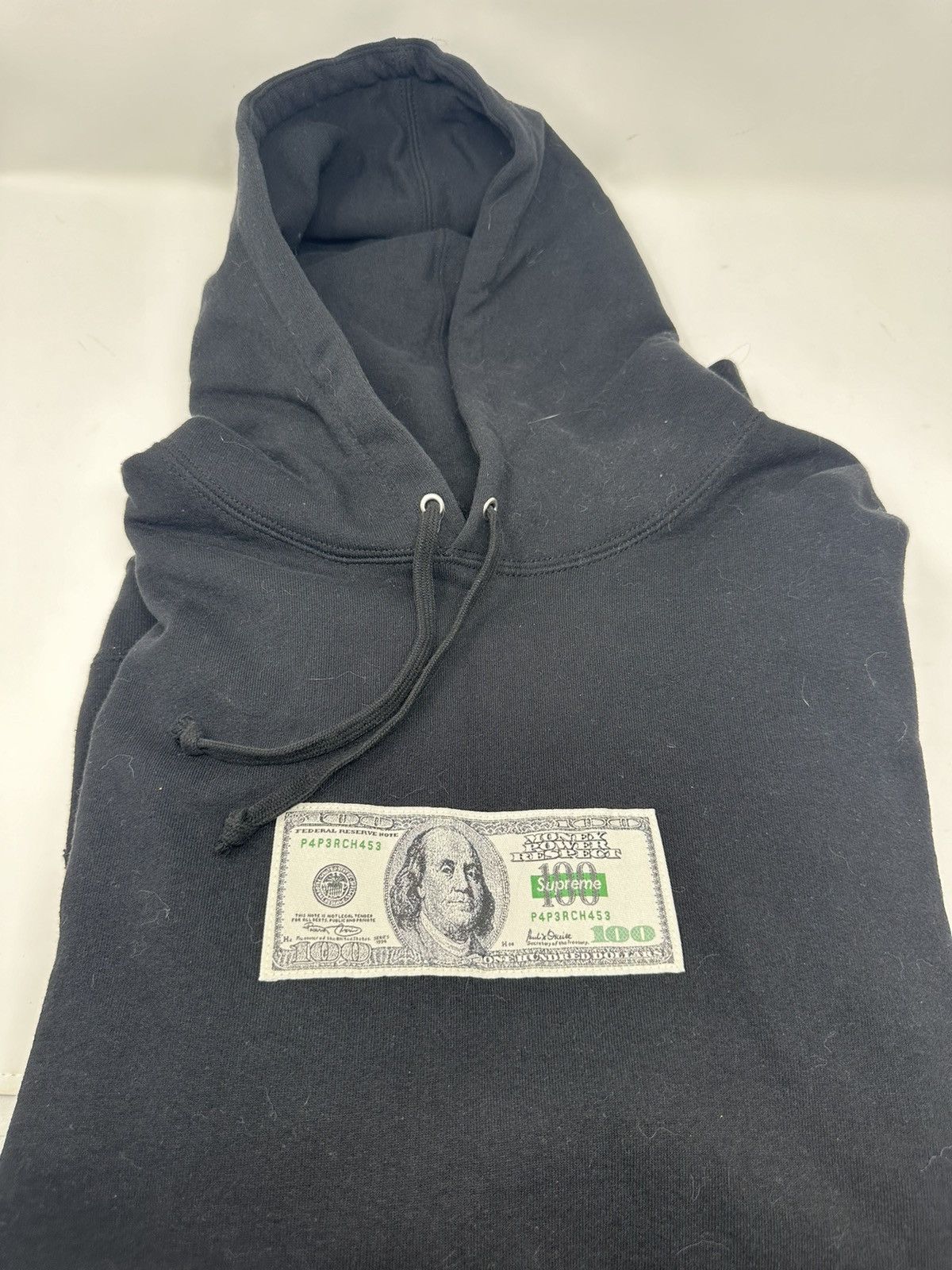 image of Supreme Franklin Hooded Sweatshirt in Black, Men's (Size XL)
