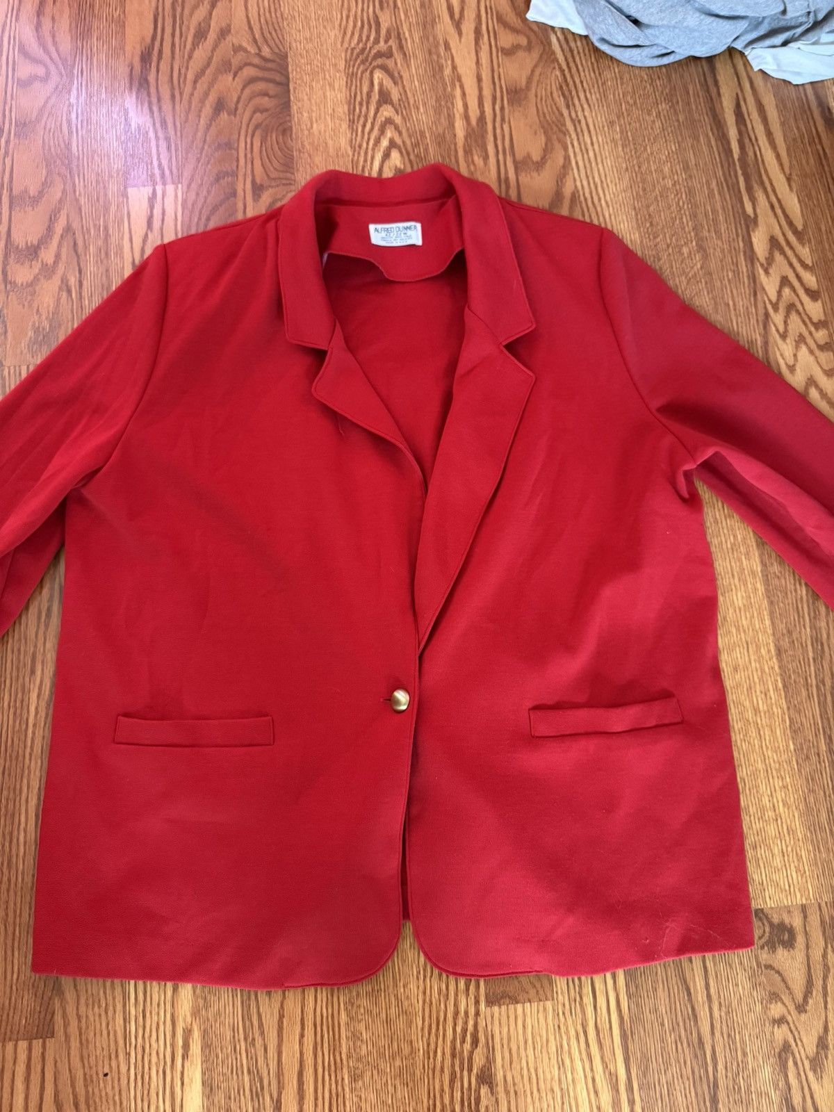 Other Vintage Alfred Dunner Red Blazer Jacket Size L / US 10 / IT 46 - 1 Thumbnail