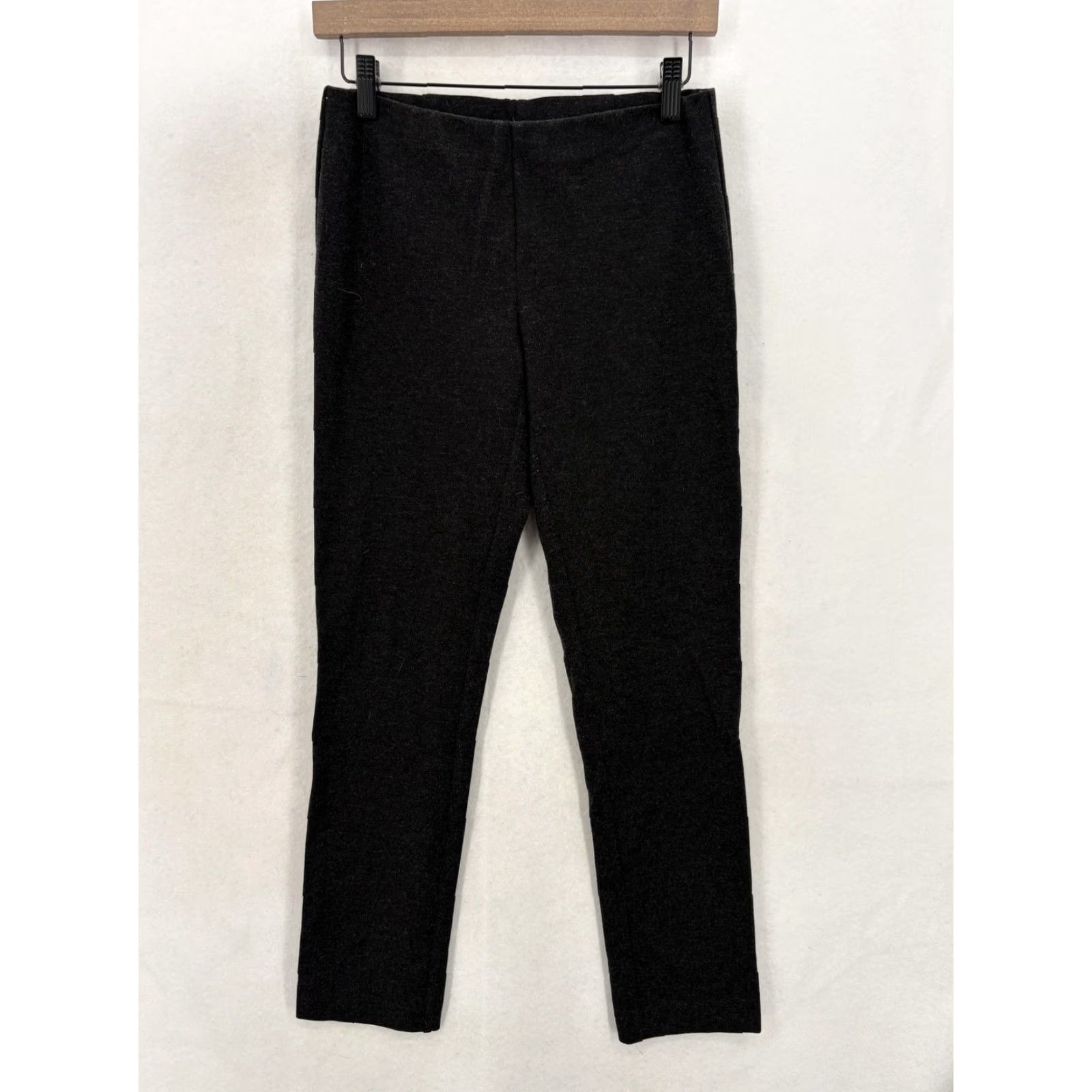 Eileen Fisher Eileen Fisher Dress Pants Womens XS Gray Ponte Skinny Pull On Viscose Nylon Polyester Spandex Size 26" / US 2 / IT 38 - 2 Thumbnail