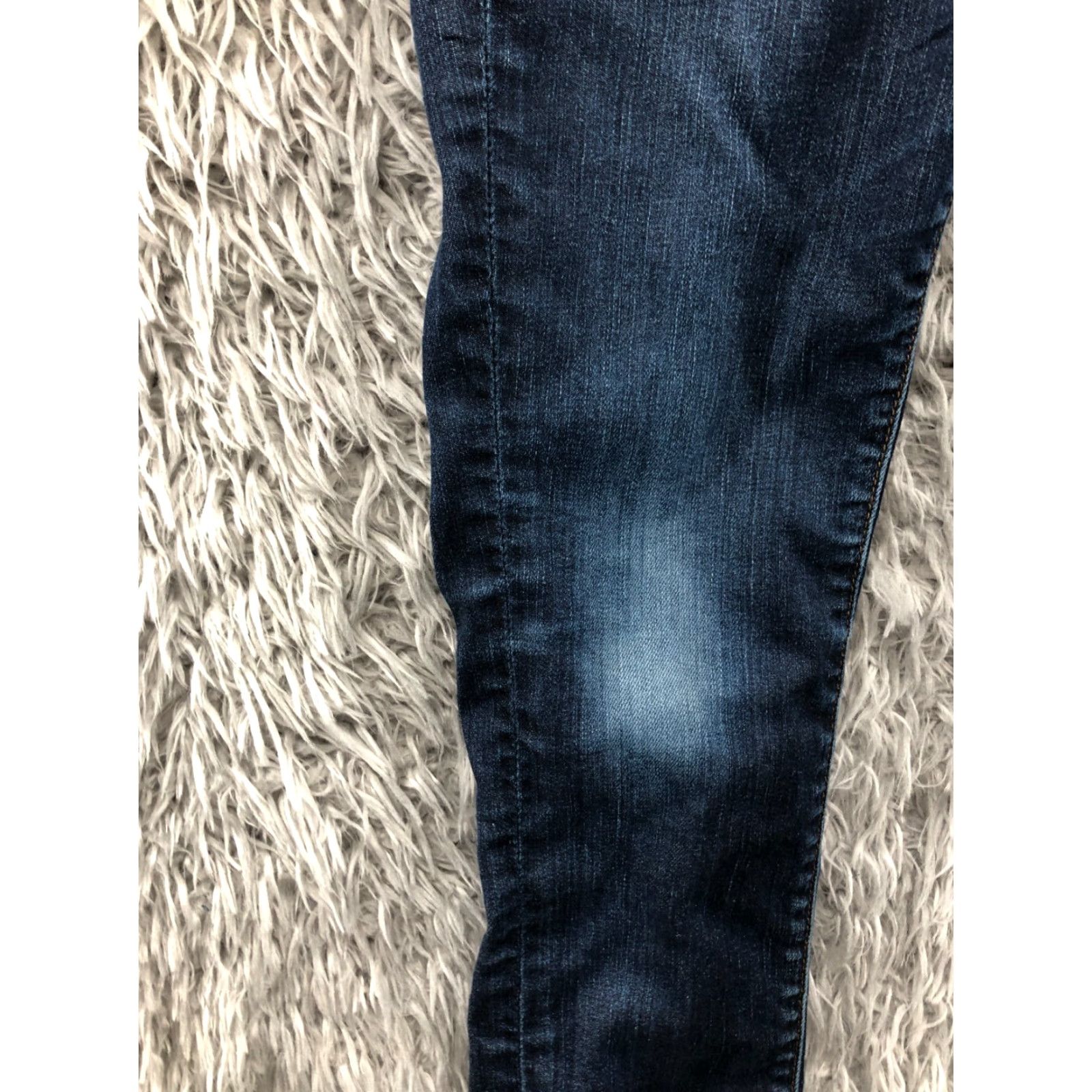 Lucky Brand Lucky Brand Charlie Skinny Jeans Size 00 Womens Dark Wash Blue Knee Wear Denim 5-Pocket Regular Slim Size 24" / US 00 / IT 34 - 6 Thumbnail