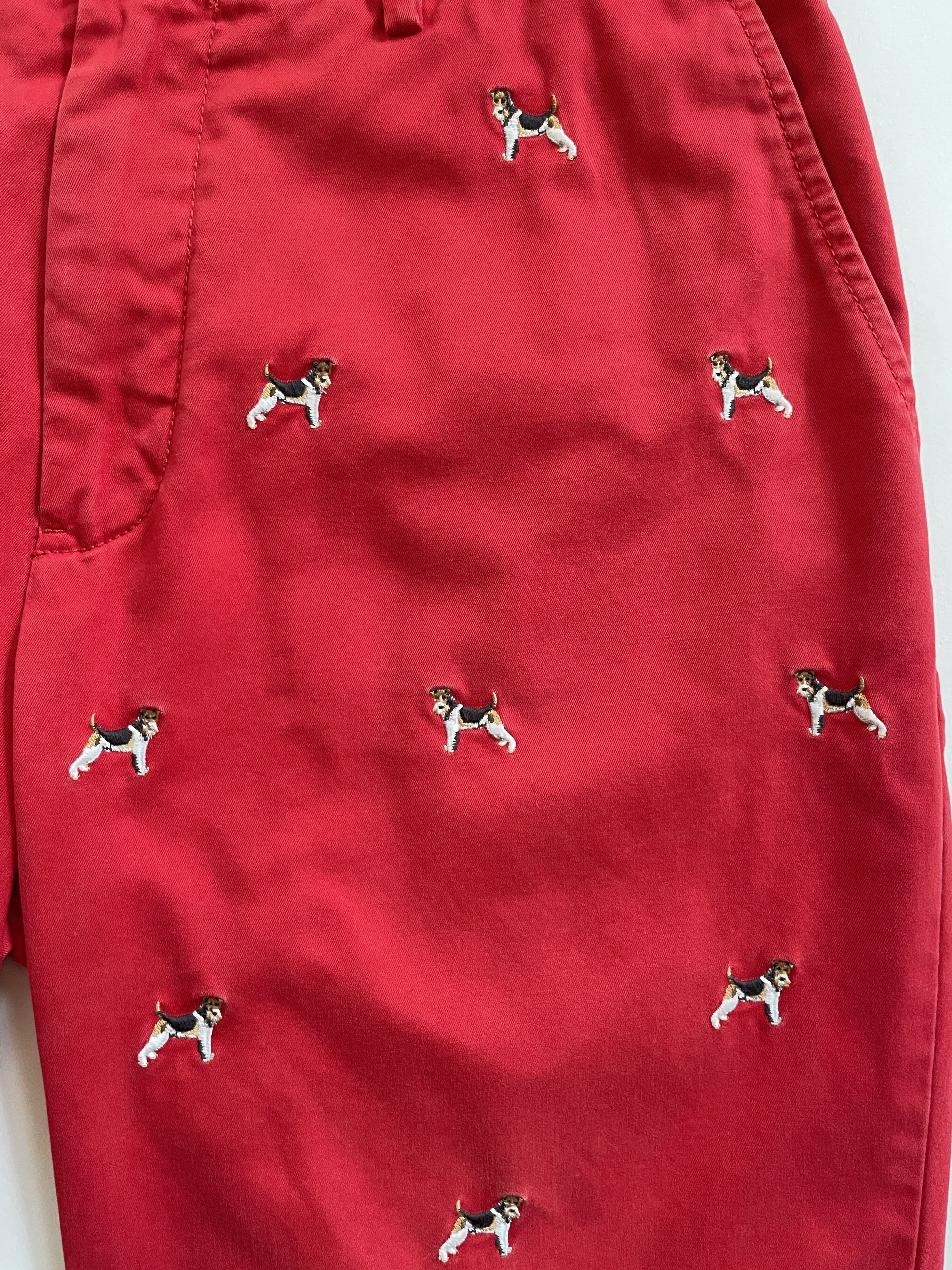 Polo Ralph Lauren × Vintage 1990s 2000s Polo by Ralph Lauren Embroidered Dog Shorts Size US 35 - 2 Thumbnail