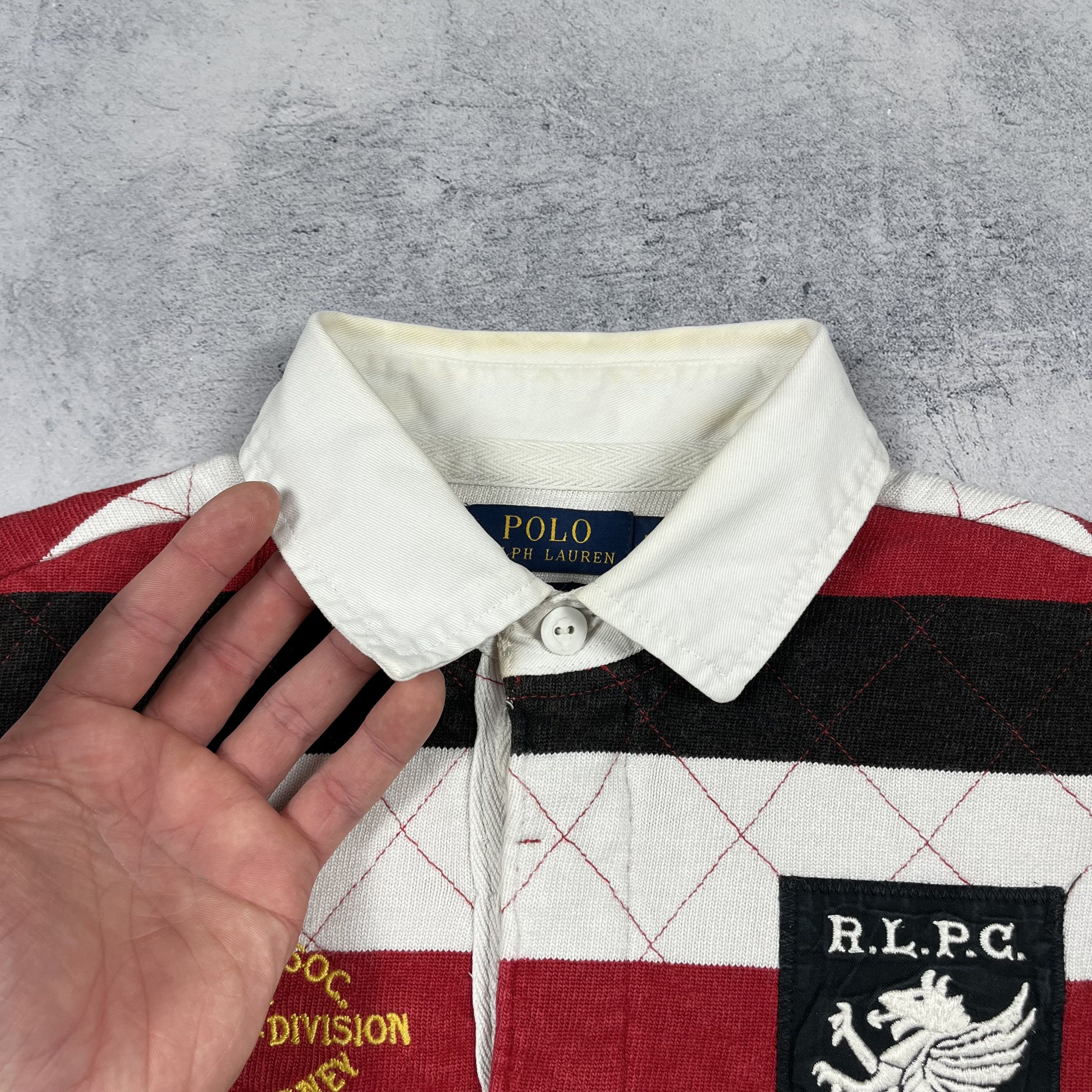 Polo Ralph Lauren Vintage Polo Ralph Lauren Big Logo Rugby Shirt 90’s Size US M / EU 48-50 / 2 - 15 Thumbnail
