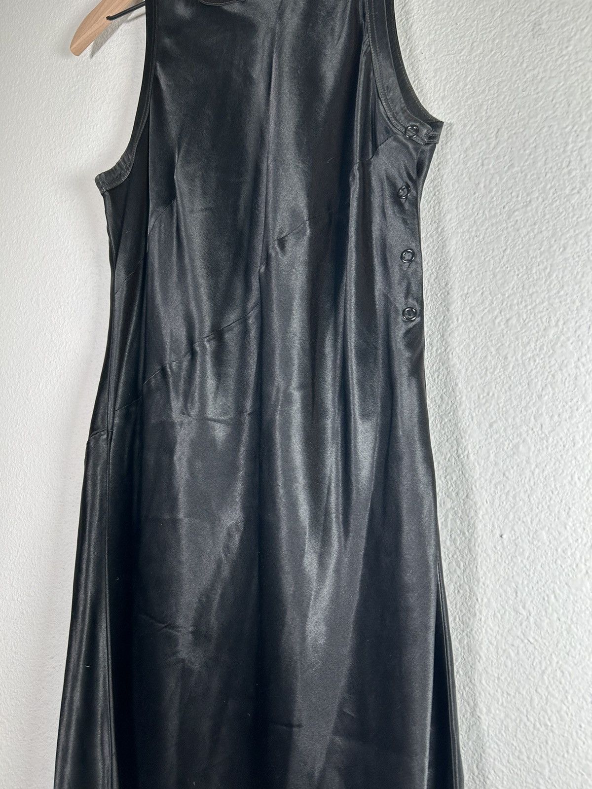 Helmut Lang 90’s Satin Silk Bias Cut mini Dress Size S / US 4 / IT 40 - 4 Thumbnail