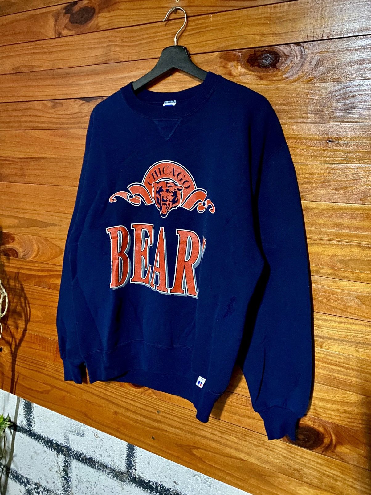 NFL Vintage 90s Russell Athletic Chicago Bears Sweatshirt – Navy Size US L / EU 52-54 / 3 - 4 Thumbnail