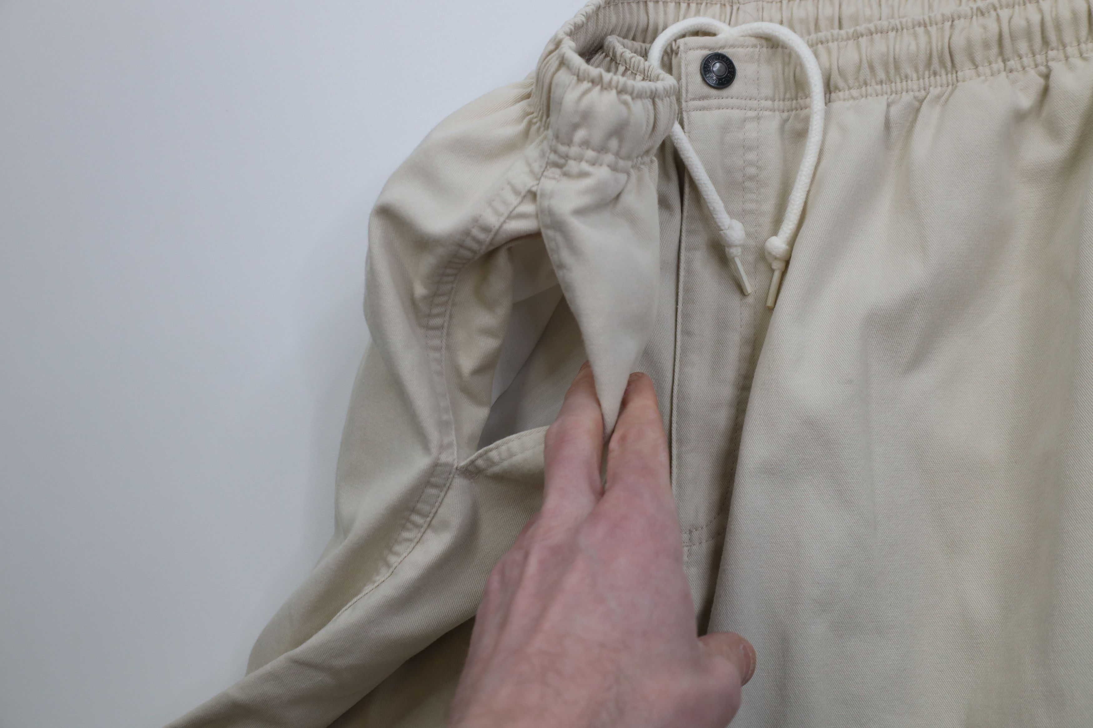 Lands' End Vintage 90s Lands End Wide Leg Twill Pants Beige Cotton USA Size US 38 / EU 54 - 10 Thumbnail