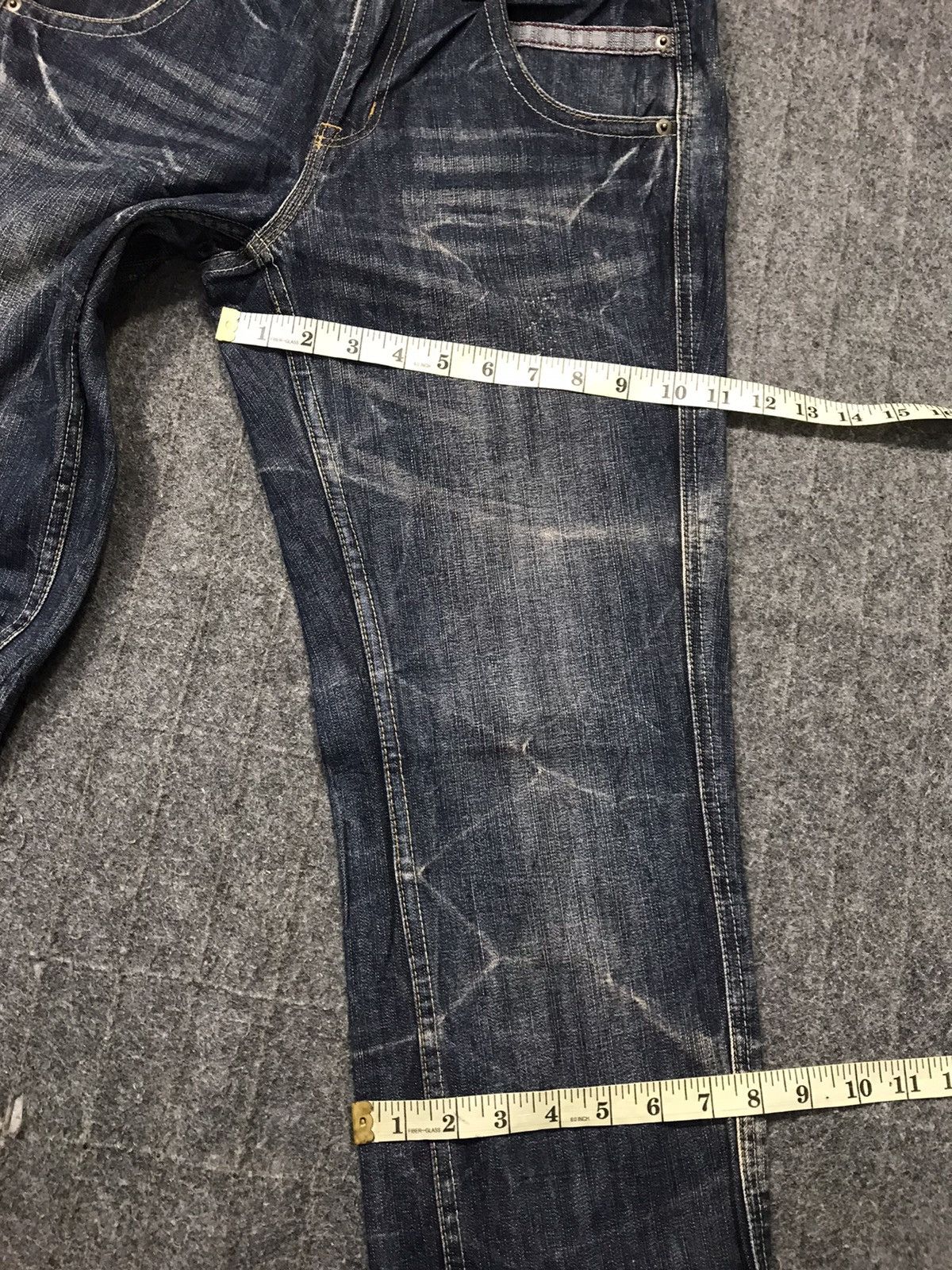 Japanese Brand Superubis By Valetta Whisker Indigo Denim Jeans Size US 30 / EU 46 - 11 Thumbnail