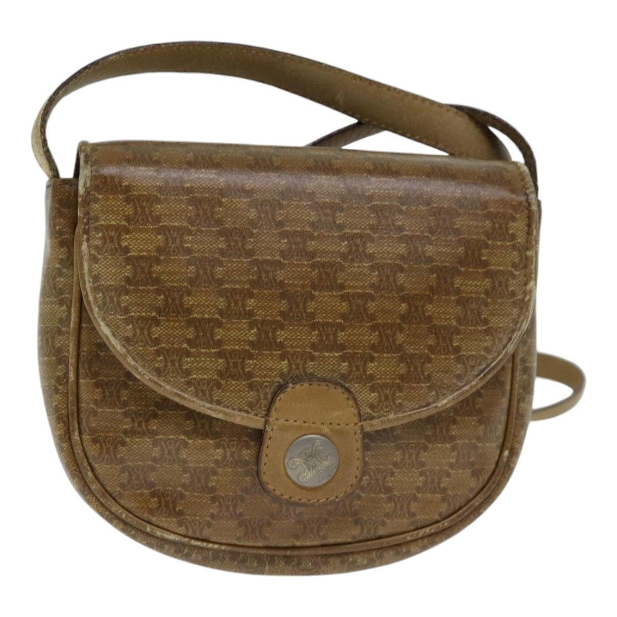 Celine CELINE Macadam Canvas Shoulder Bag Pvc Beige Size ONE SIZE - 2 Thumbnail