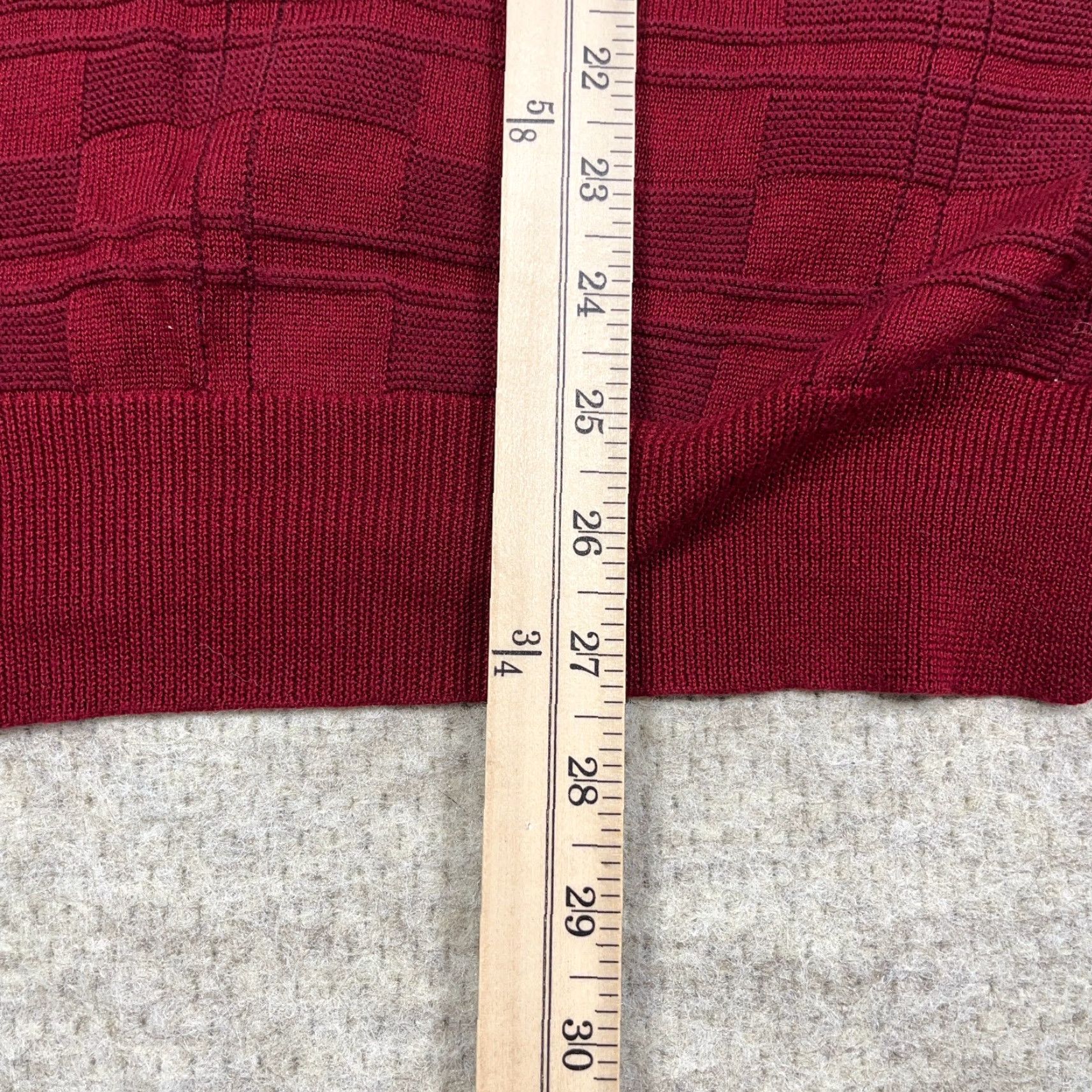 Dockers Pendelton Sweater Men Large Red Mercerized Cotton V Neck Geometric Grandpa Golf Size US L / EU 52-54 / 3 - 5 Thumbnail