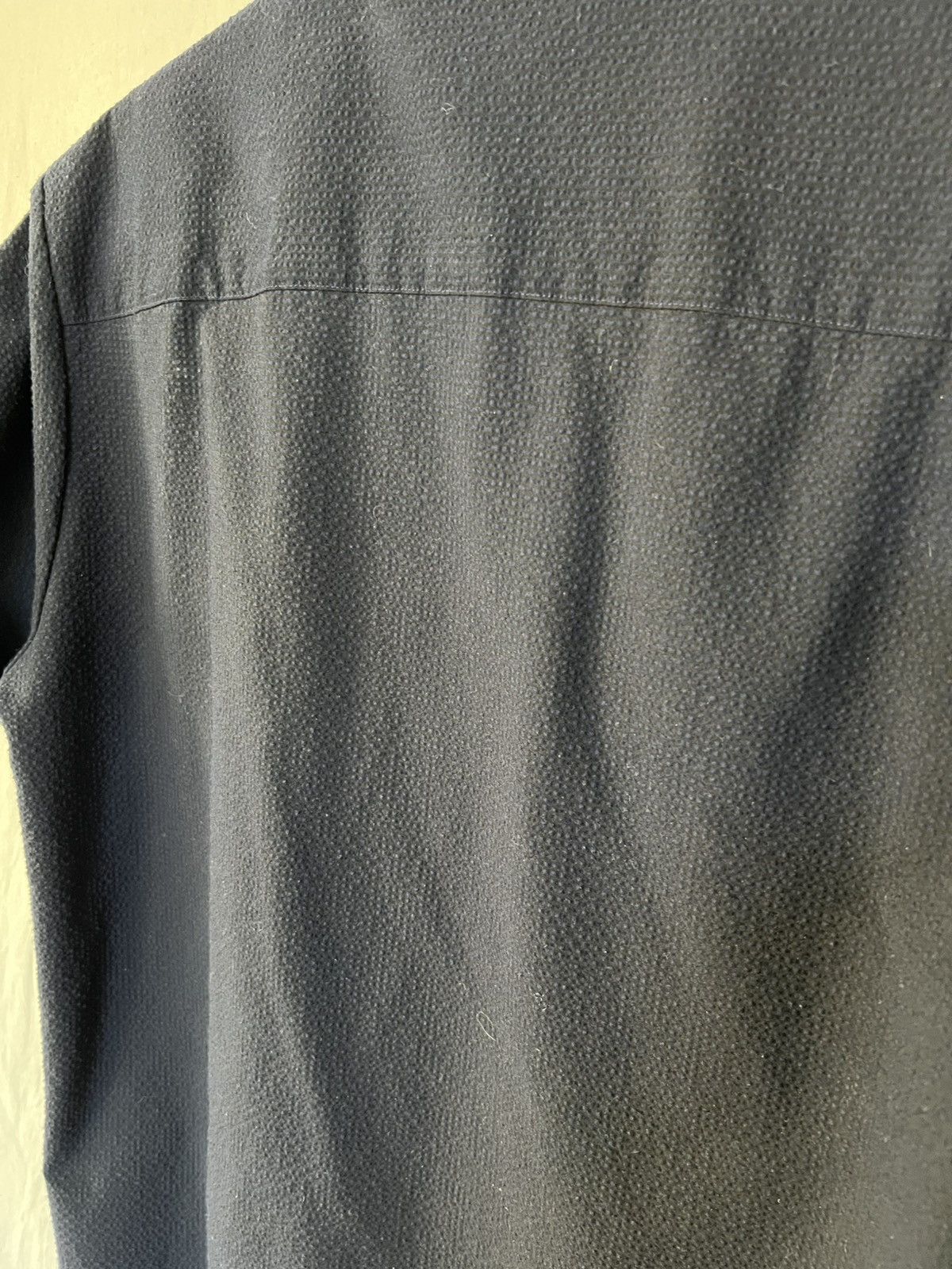 Scotch & Soda Scotch & Soda Seersucker Navy Shirt Size US L / EU 52-54 / 3 - 7 Thumbnail