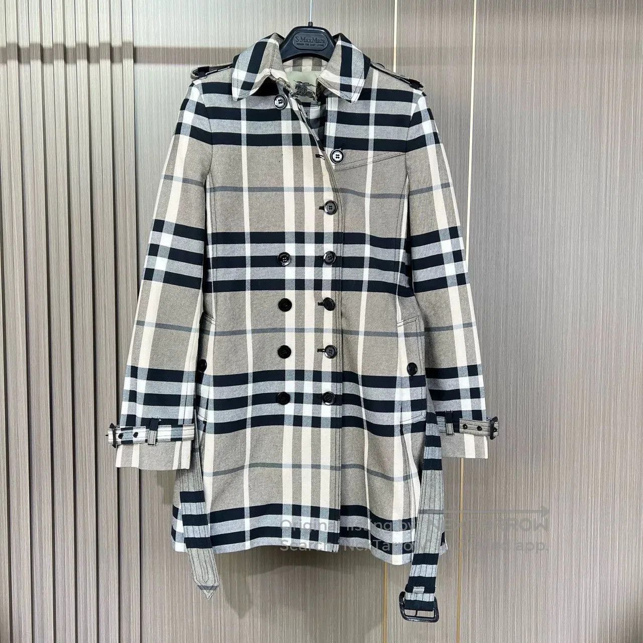 Burberry Burberry Check Print Trench Coat. Size XXS / US 00 / IT 34 - 1 Thumbnail