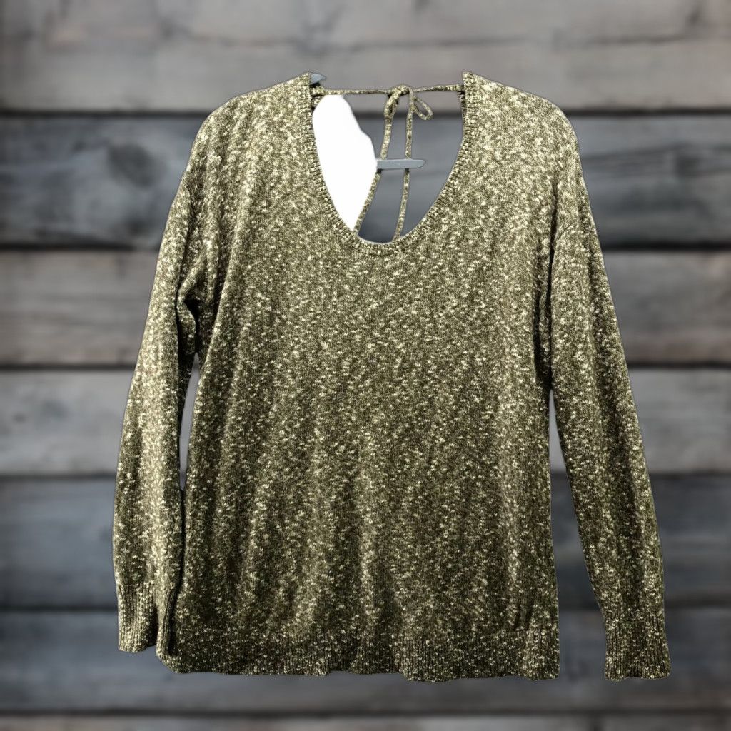 Gap VINTAGE Gap Womens Sweater Pullover Long Sleeve Scoop Neck XL Tall Green Heathered Cotton Blend Casual Winter Fall Spring Mens Size XL / US 12-14 / IT 48-50 - 1 Thumbnail