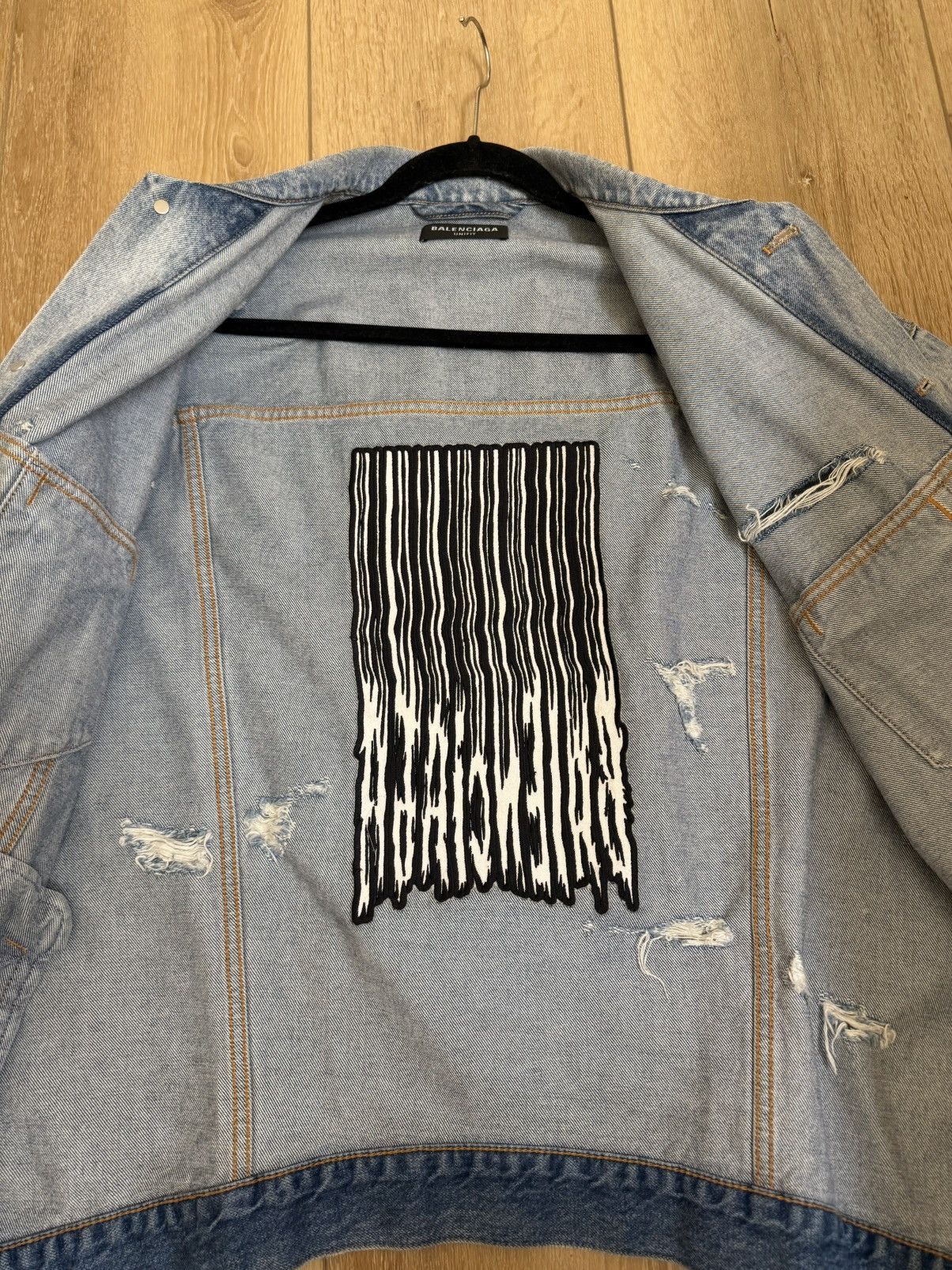Balenciaga Balenciaga Denim Jacket Size US XL / EU 56 / 4 - 10 Thumbnail