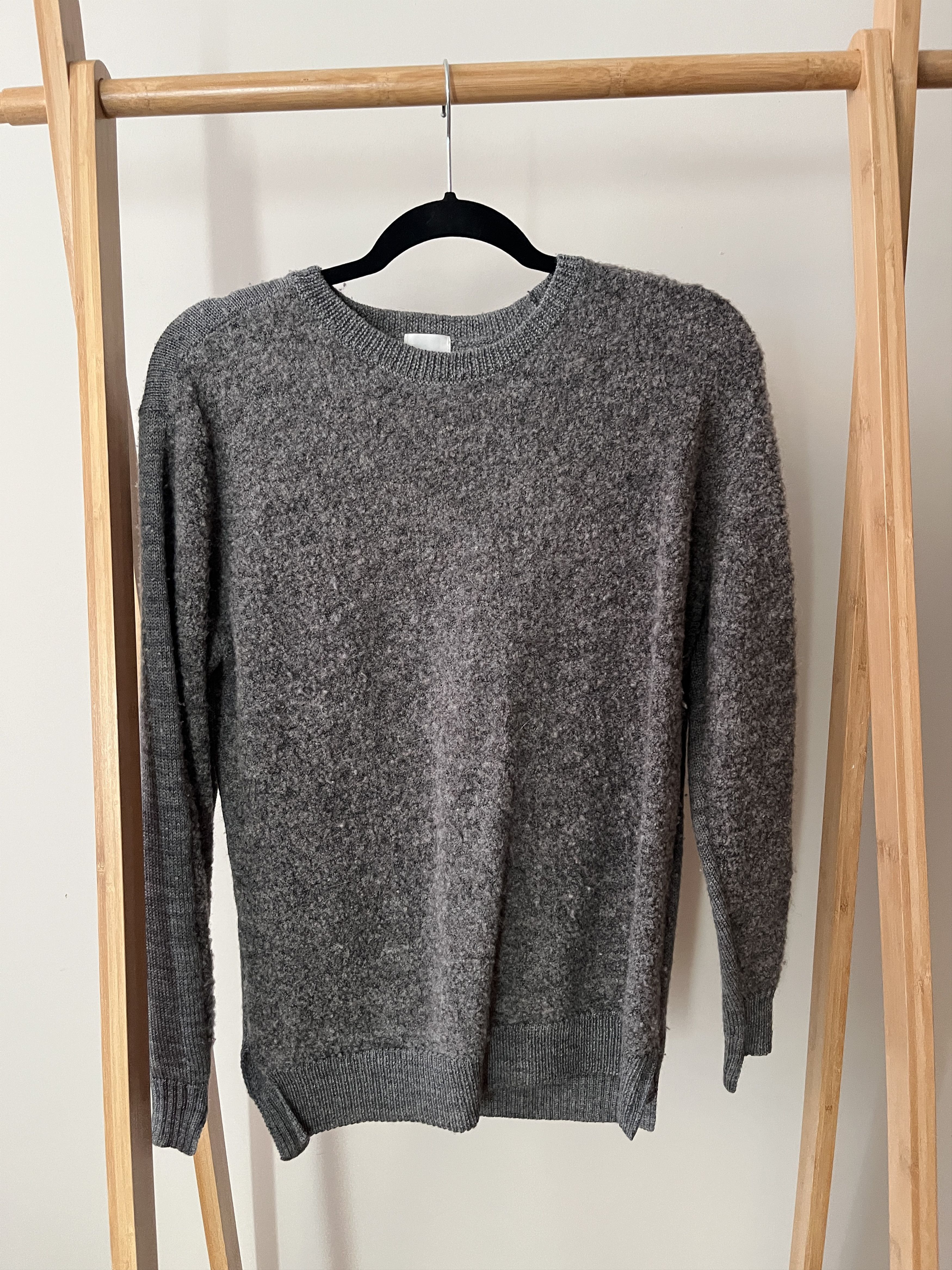 Sage De Cret Sage de Cret gray textured crewneck sweater, S Size US S / EU 44-46 / 1 - 1 Thumbnail