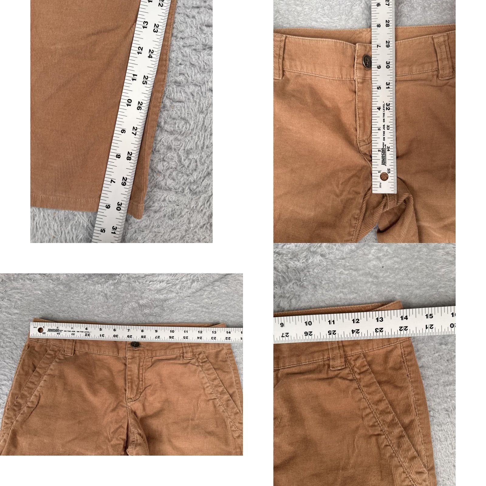Vintage Rubbish Khakis Jeans Juniors 0 Brown Mid Rise Corduroy 27x31 Pockets Casual Vintage: No Heritage 90s Girls Girls? Size 25" / US 0 / IT 36 - 8 Thumbnail