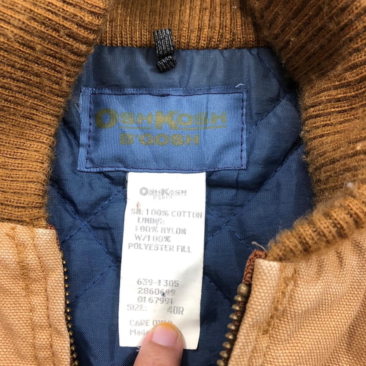 Oshkosh Vintage OSHKOSH JAPAN Quilted Chore Jacket Denim Workwear Size US L / EU 52-54 / 3 - 5 Thumbnail