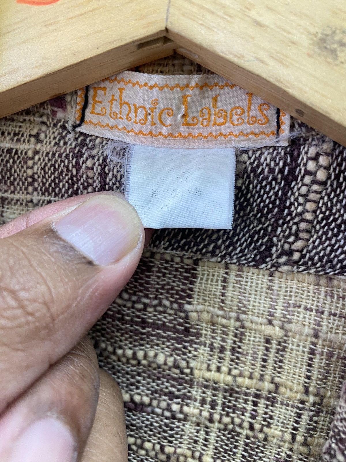 If Six Was Nine × Le Grande Bleu (L.G.B.) Vtg Ethnie Label kapital style Classic Jacket Size US L / EU 52-54 / 3 - 15 Thumbnail