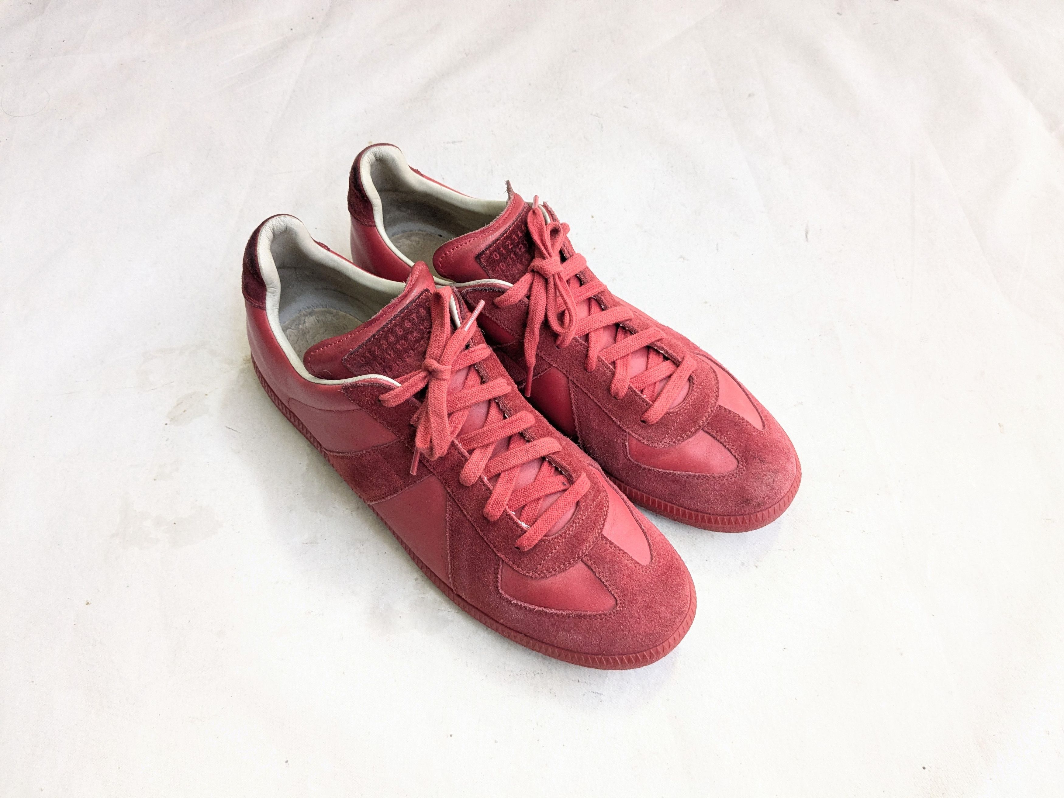 Maison Margiela Gat Replica Red 11 44 Low Tops