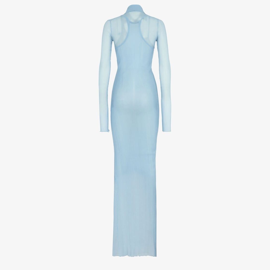 Fendi o1w1db10325 FM5316 Maxi Dress in Light Blue Size M / US 6-8 / IT 42-44 - 2 Thumbnail