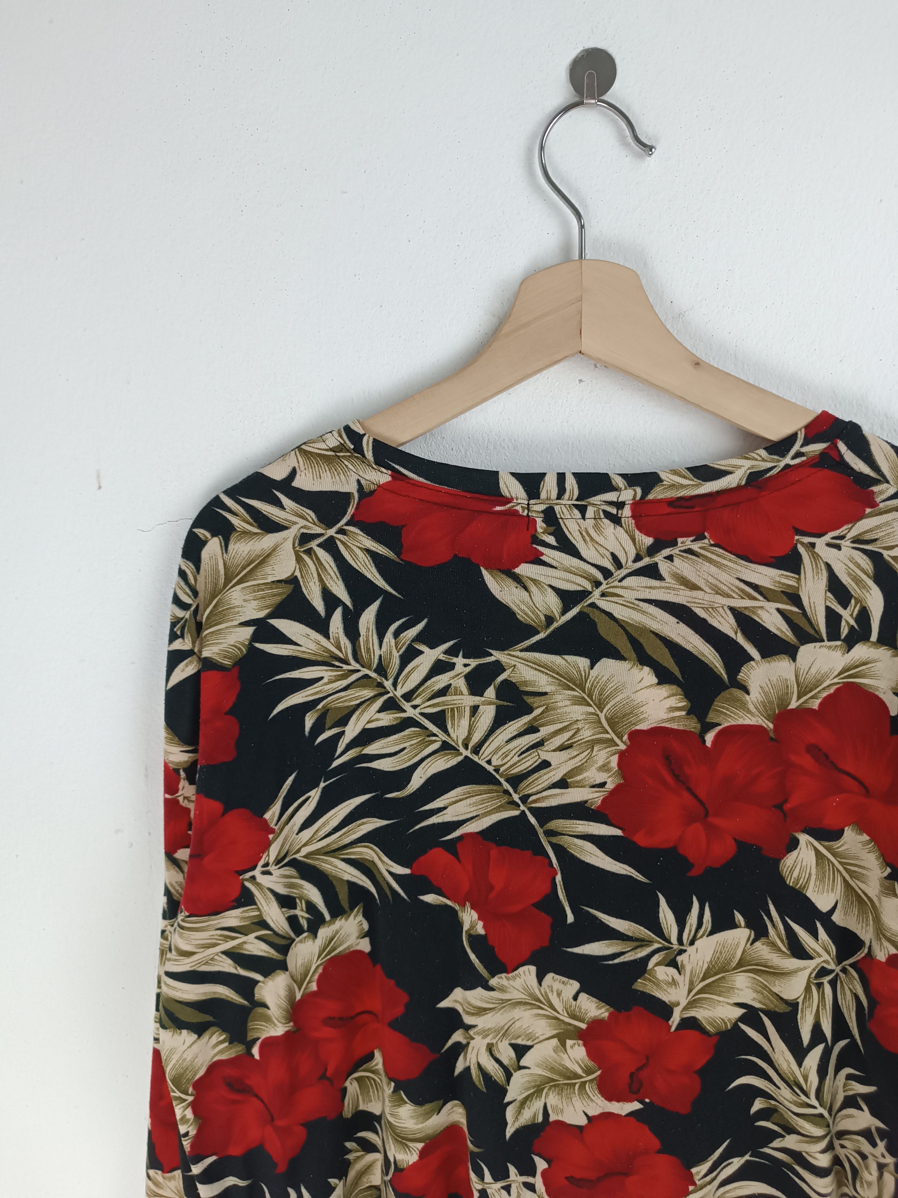Other VINTAGE FLORAL FLOWER HIBISCUS PUNK ROCK STYLE GRUNGE Size M / US 6-8 / IT 42-44 - 12 Thumbnail