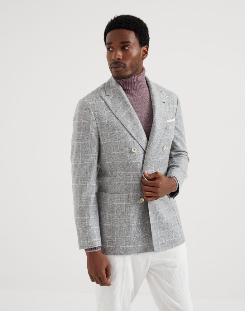 Brunello Cucinelli o1w1db10825 Suit-Type Jacket in Grey Size US M / EU 48-50 / 2 - 1 Thumbnail